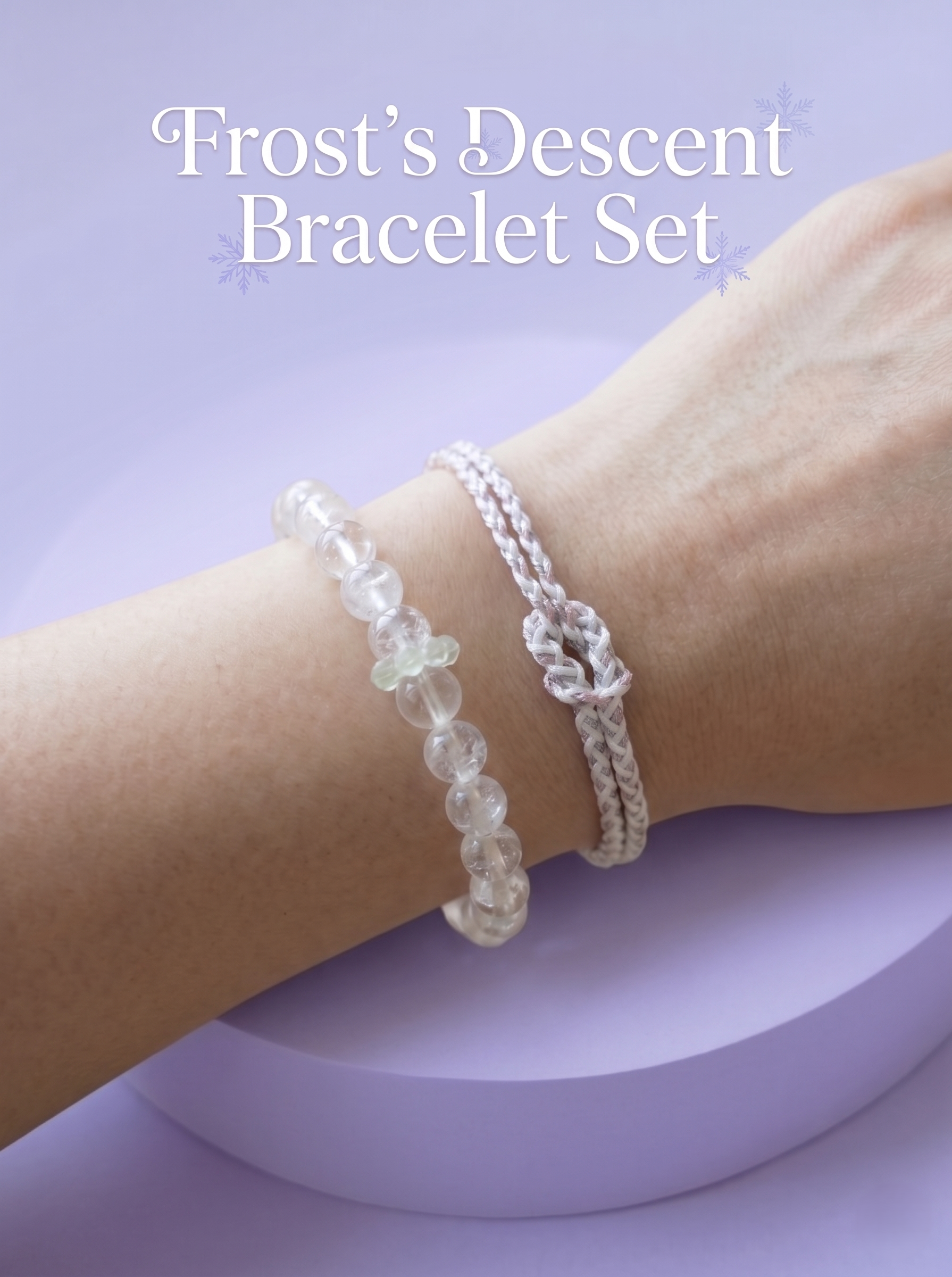 ORIENTAL VIBE | Frost's Descent Handcrafted Dragon Scale Bracelet with Silver-Toned Hollow Ornament, Adjustable