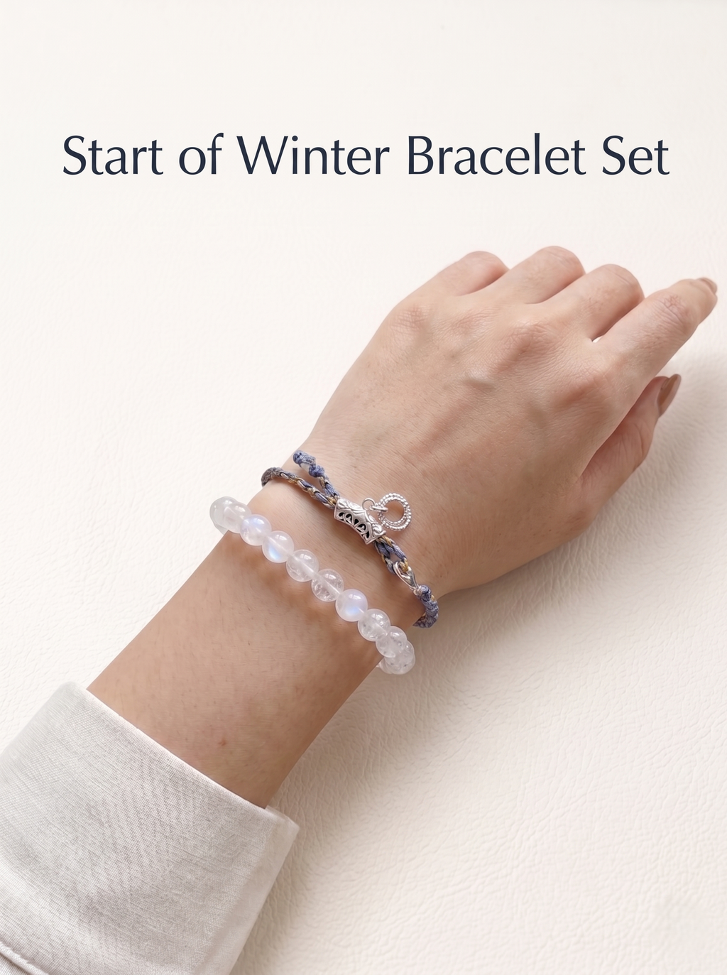 ORIENTAL VIBE | "Beginning of Winter" Hand-Woven Dragon Scale Bracelet, Featuring Filigree Silver Lucky Cloud Tube, Convertible