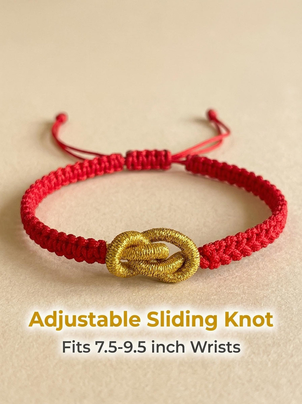 ORIENTAL VIBE: "Yuan Bao" Wealth & Prosperity Hand-Woven Red Bracelet