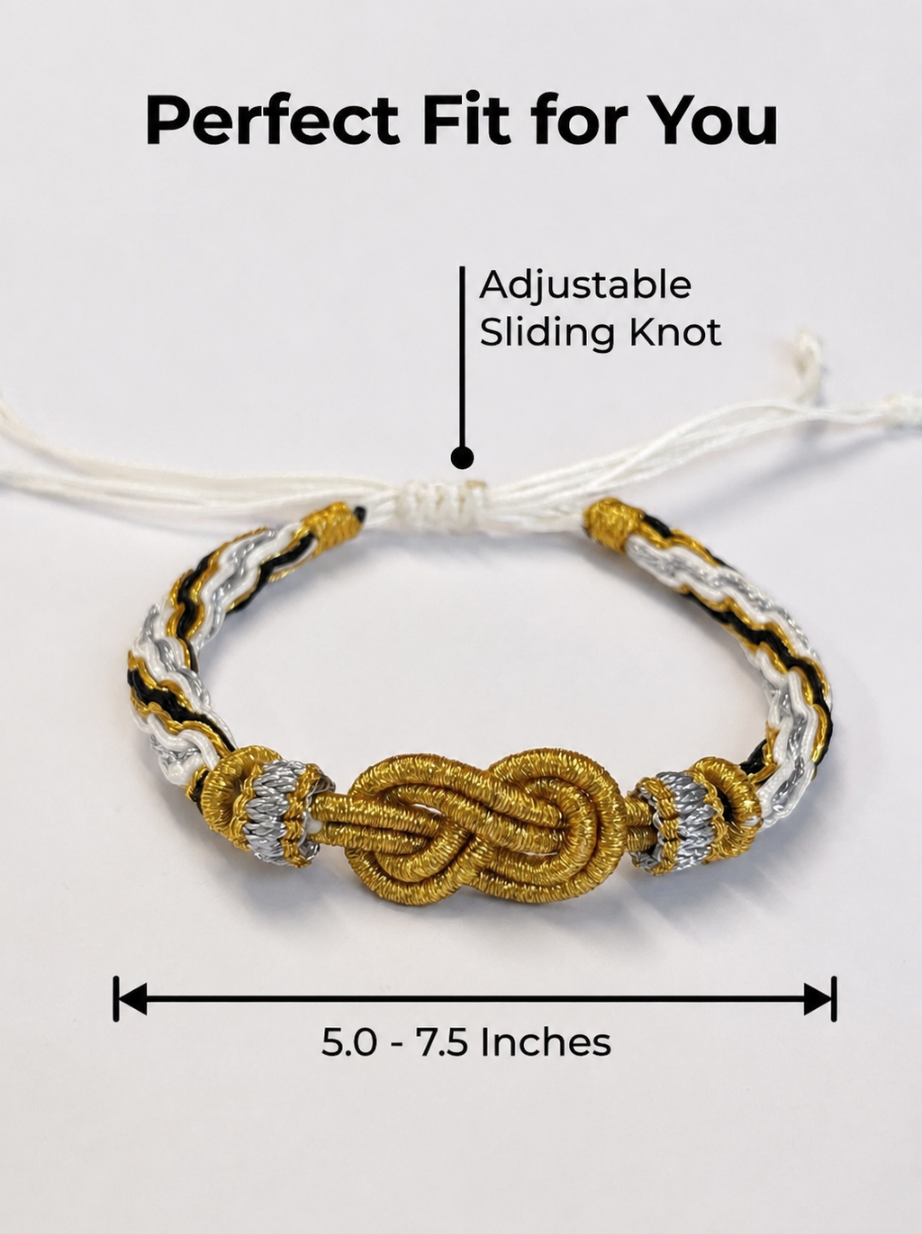 "Metal Element · Radiant Radiance" Lion Dance Series - Handwoven Samsara Bracelet
