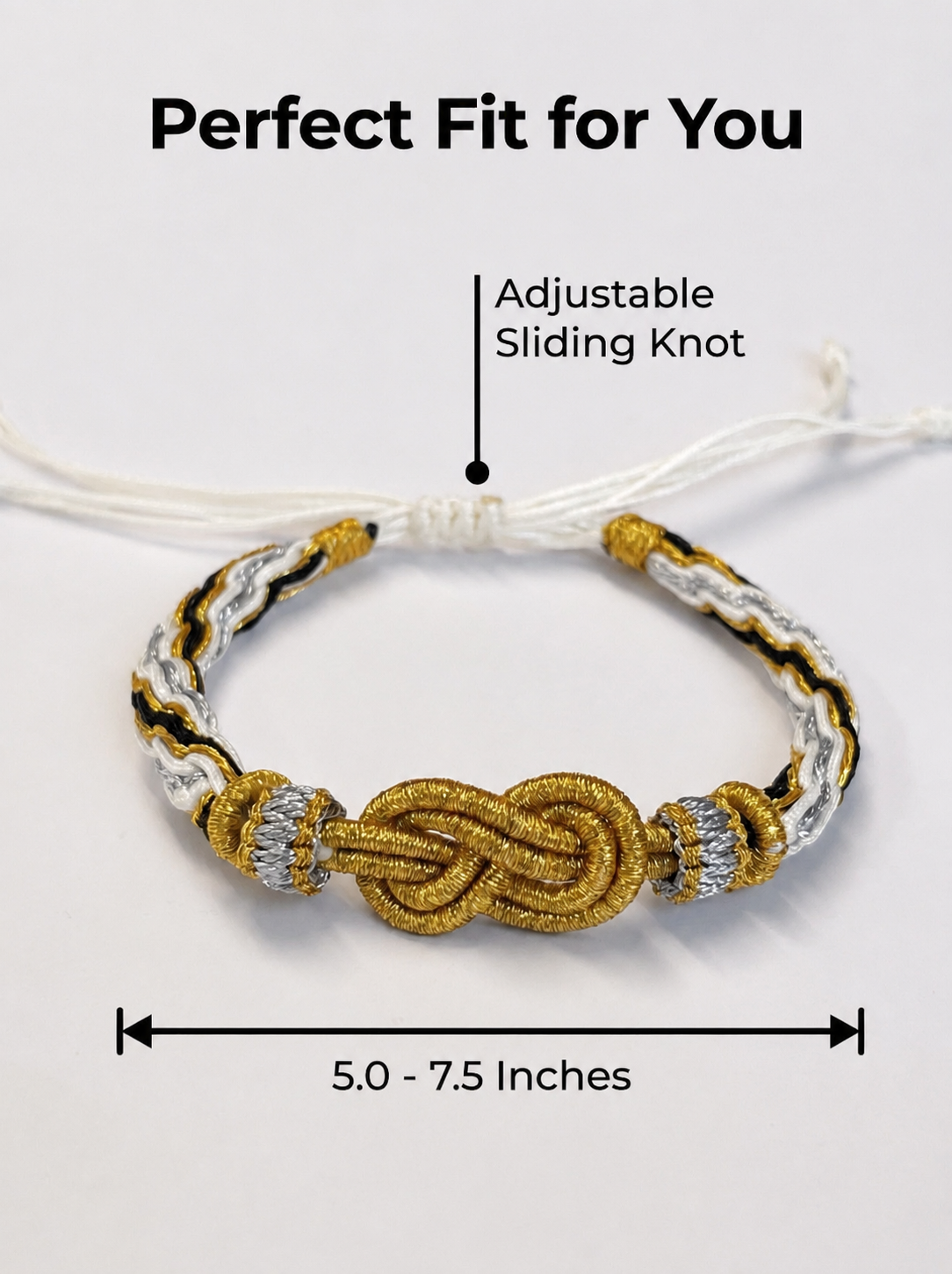 "Metal Element · Radiant Radiance" Lion Dance Series - Handwoven Samsara Bracelet