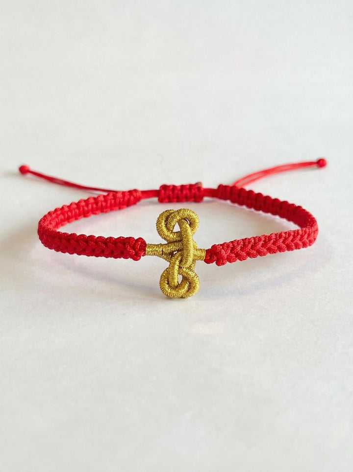 Wen Chang Knot Red Cord Bracelet for Study, Career & Focus