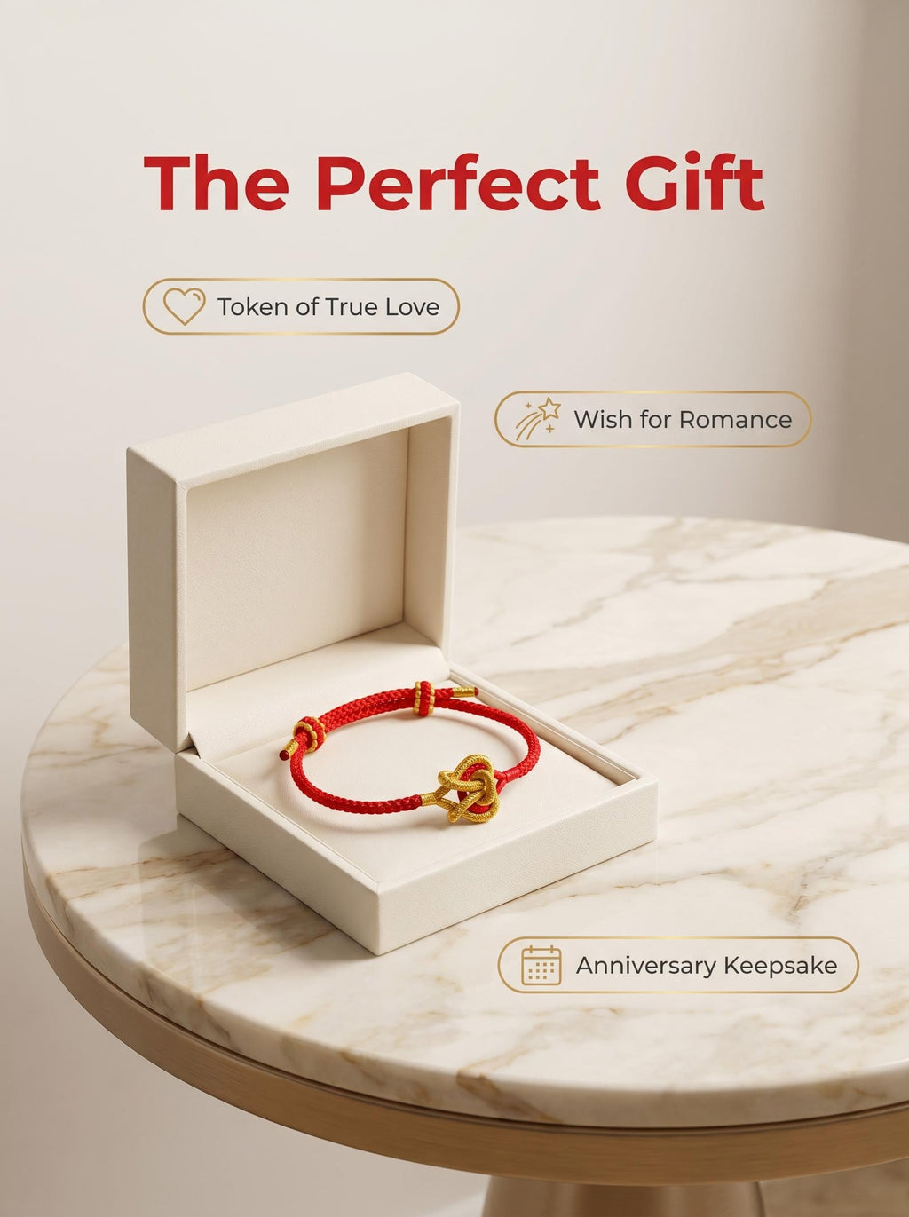 ORIENTAL VIBE: Hand-Woven "Joined-Heart" (Tong Xin) Red Cord Bracelet | Symbolizing Eternal Love