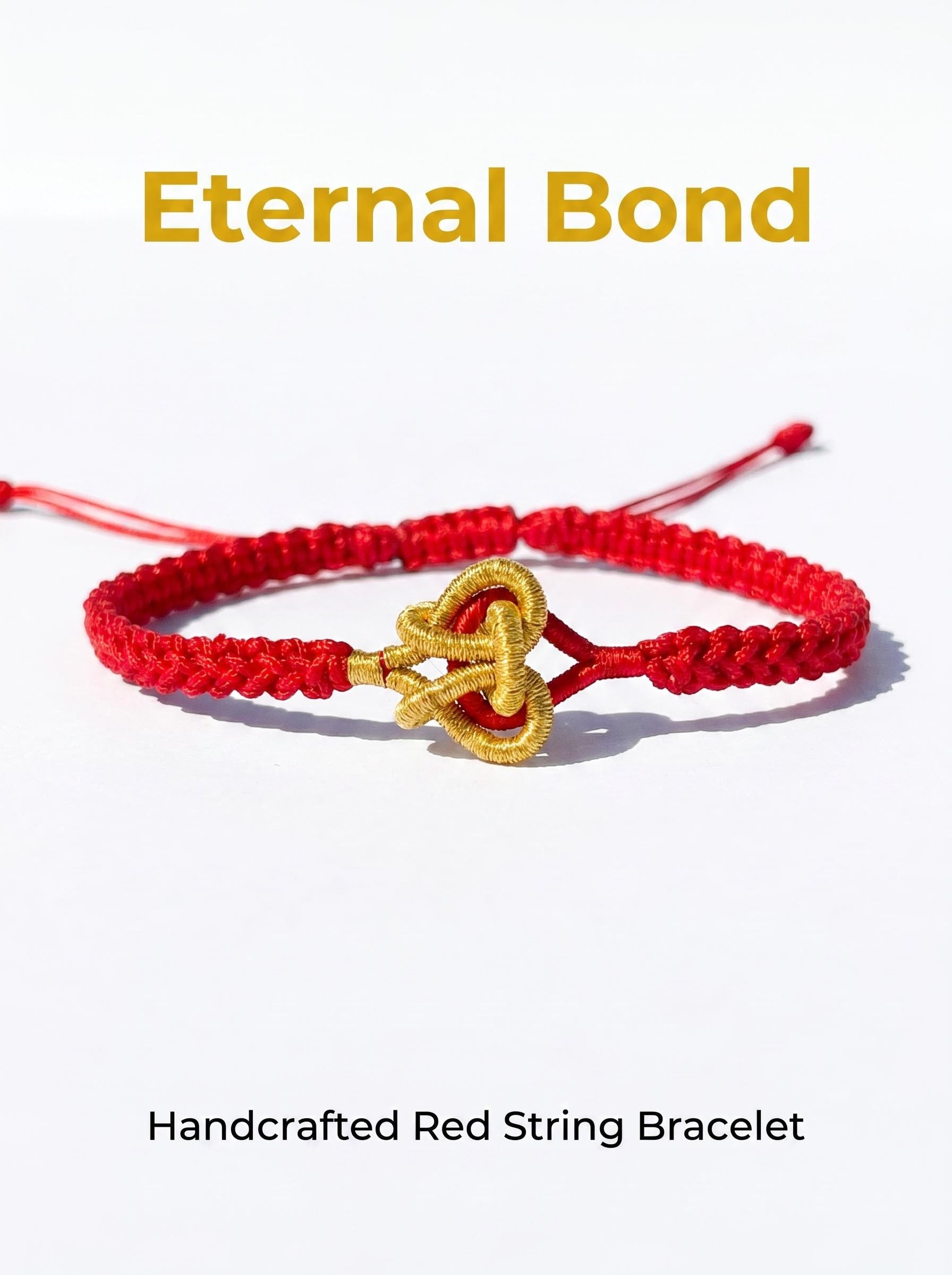 ORIENTAL VIBE: Hand-Woven "Joined-Heart" (Tong Xin) Red Cord Bracelet | Symbolizing Eternal Love