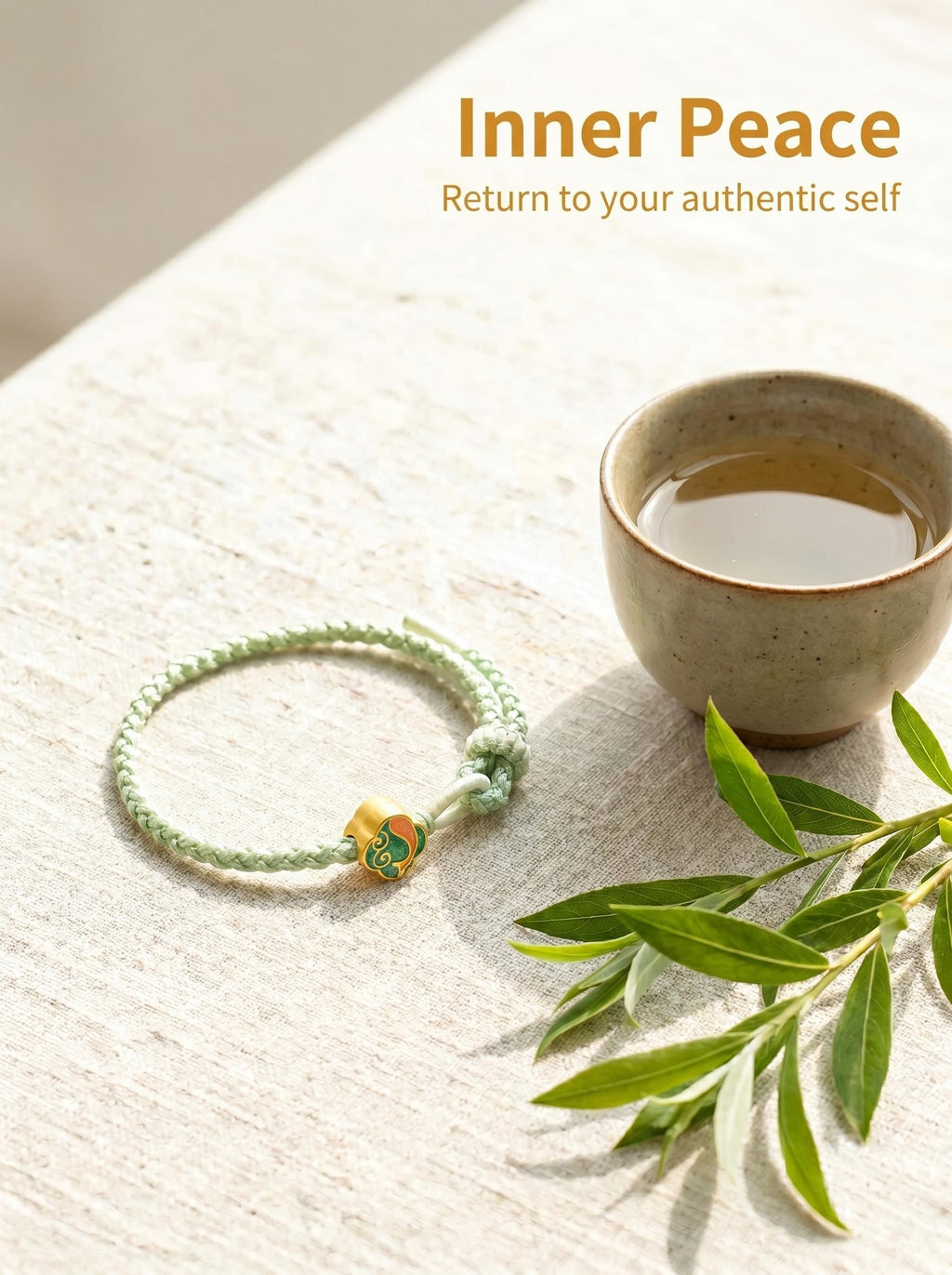 ORIENTAL VIBE | Pure Brightness "Serene Spring" Hand-Woven Dragon Scale Bracelet with Single-Loop Clasp Ends, Adjustable