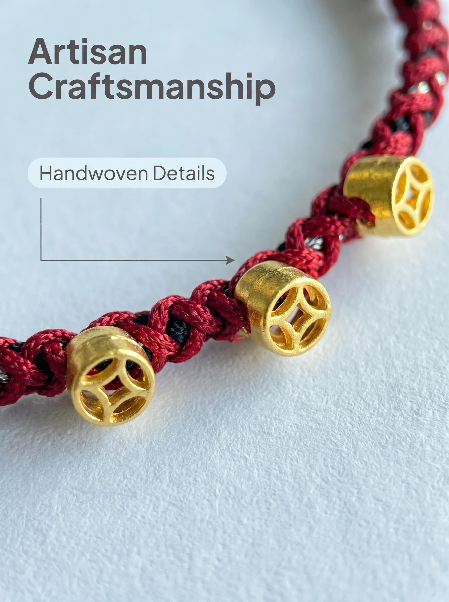 ORIENTAL VIBE | "Major Cold" Hand-Woven Dragon Scale Bracelet, Featuring Golden Fortune Coin & Effortless Drawstring Ends