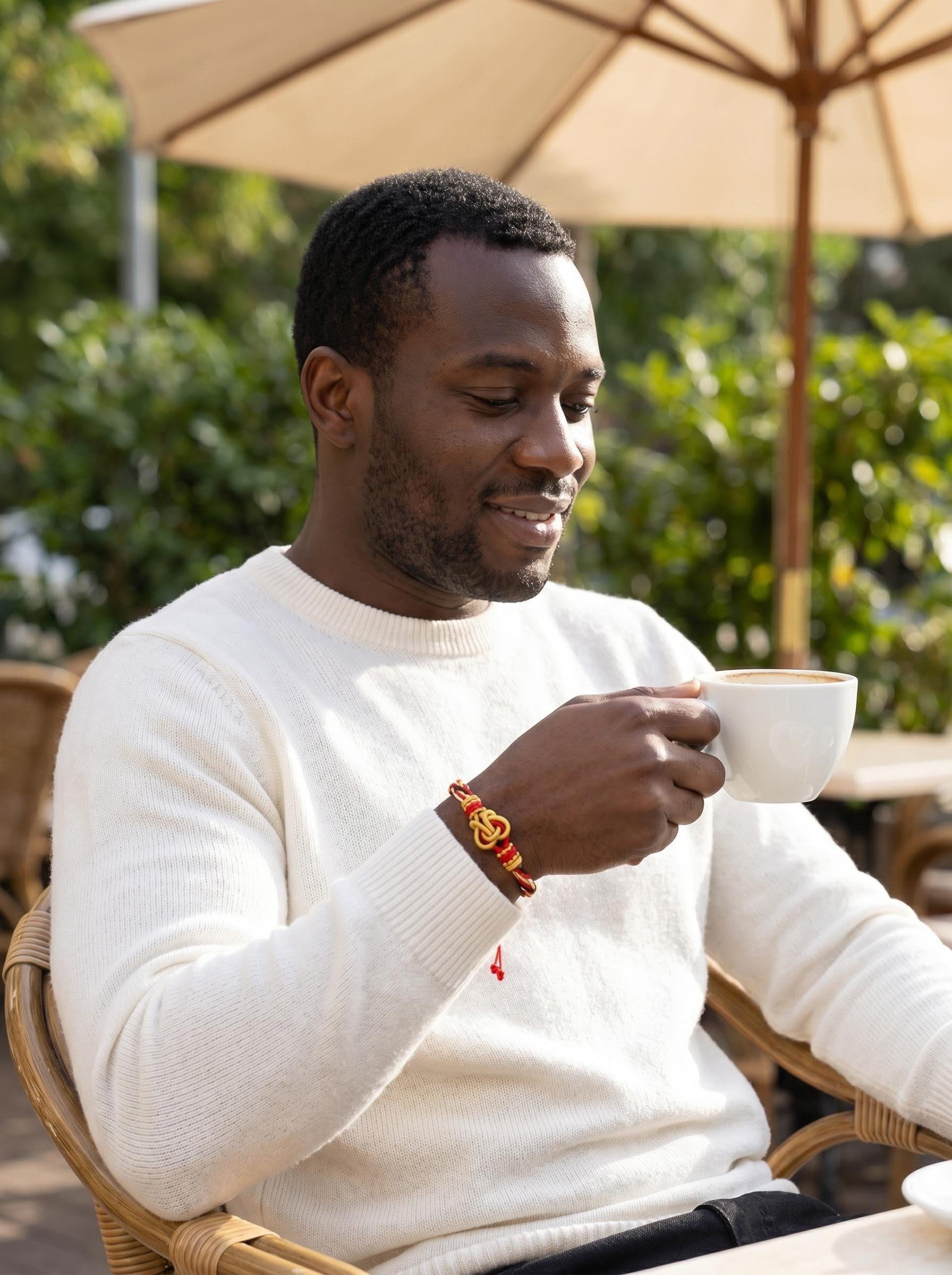ORIENTAL VIBE "Fire Element · Infinite Awakening" Lion Dance Series - Handwoven Samsara Bracelet