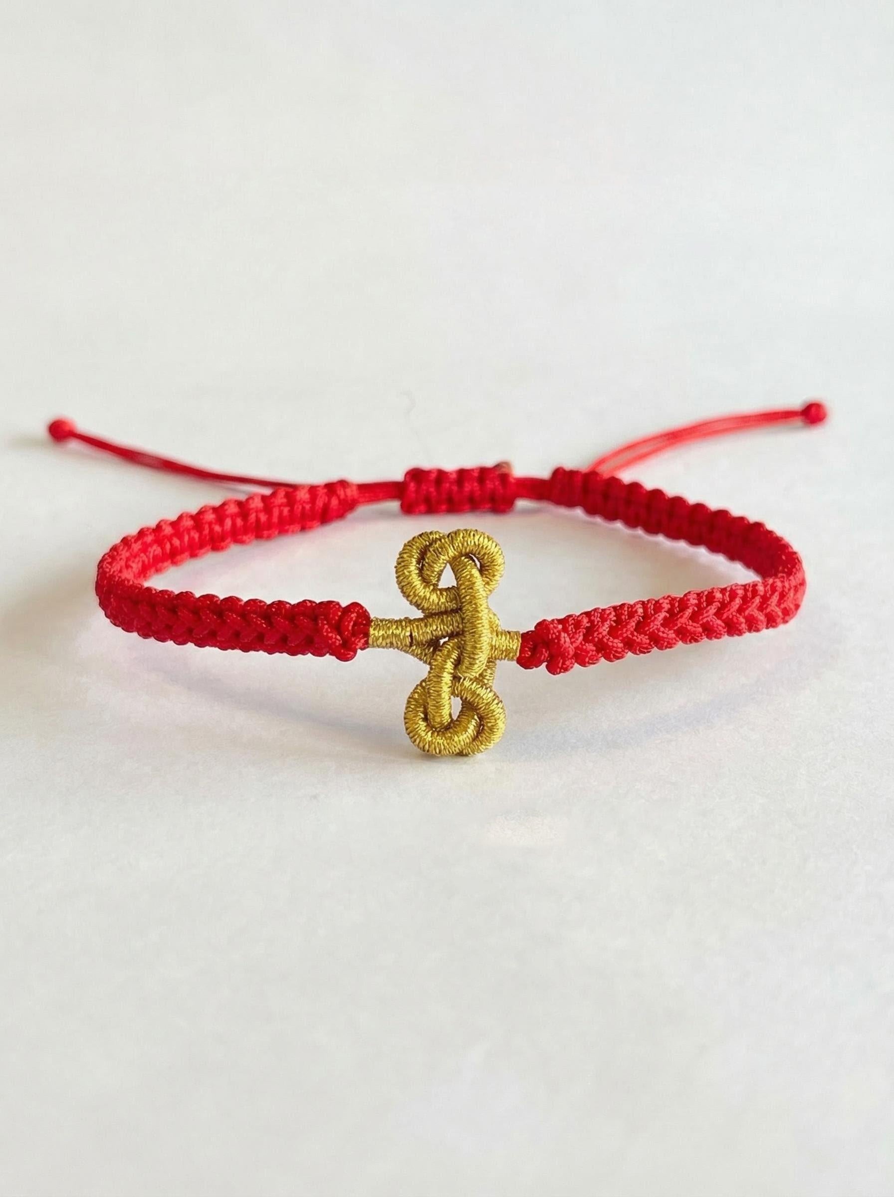 ORIENTAL VIBE: "Wen Chang" Academic & Career Success Red Cord Bracelet