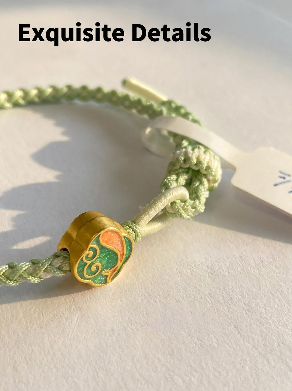 ORIENTAL VIBE | Pure Brightness "Serene Spring" Hand-Woven Dragon Scale Bracelet with Single-Loop Clasp Ends, Adjustable
