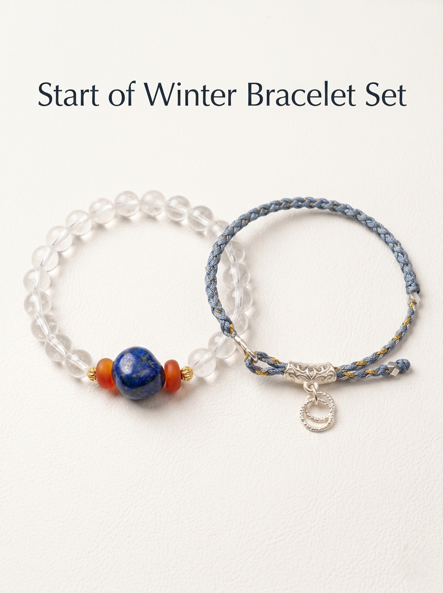 ORIENTAL VIBE | "Beginning of Winter" Hand-Woven Dragon Scale Bracelet, Featuring Filigree Silver Lucky Cloud Tube, Convertible