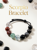 ORIENTAL VIBE | Scorpio Crystal Energy Bracelet – Handcrafted Braided Rope with Multi-Crystal Power for Strength & Mystic Protection