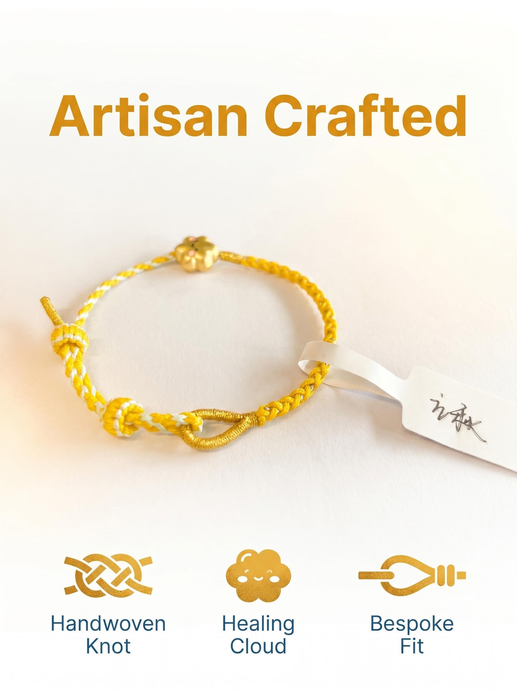 ORIENTAL VIBE | Beginning of Autumn Handcrafted Dragon Scale Bracelet Inlaid with Gold Healing Cloud Charm, Adjustable