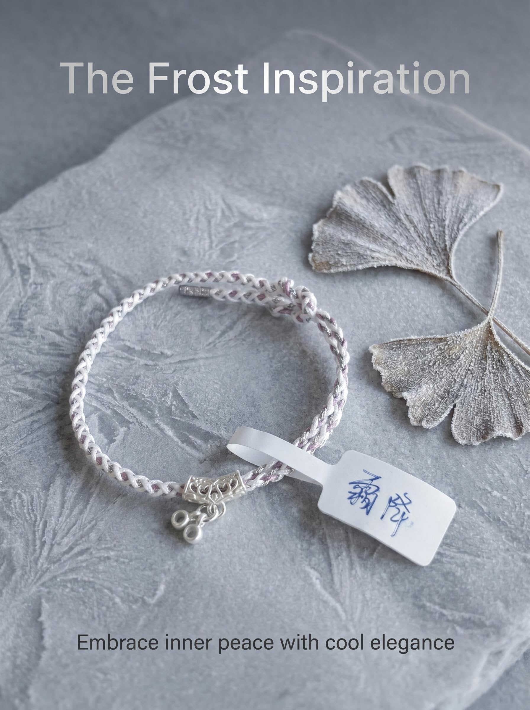 ORIENTAL VIBE | Frost's Descent Handcrafted Dragon Scale Bracelet with Silver-Toned Hollow Ornament, Adjustable