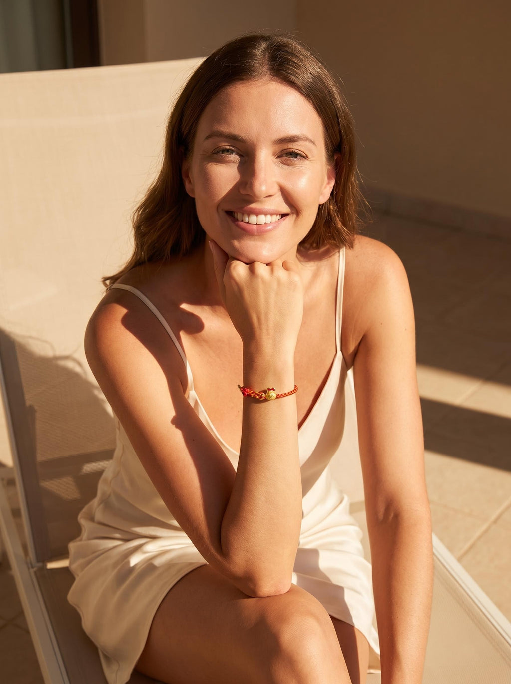 ORIENTAL VIBE | Great Heat Minimalist Gold Lucky Fortune Bag Handcrafted Dragon Scale Bracelet, Adjustable