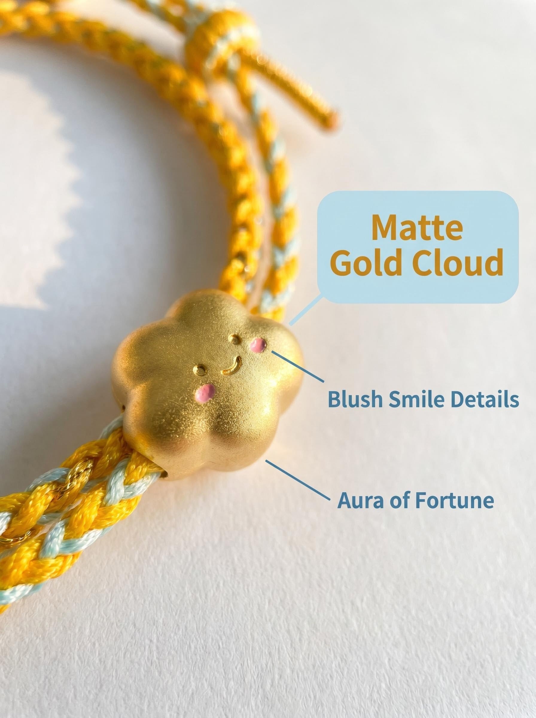 ORIENTAL VIBE | Beginning of Autumn Handcrafted Dragon Scale Bracelet Inlaid with Gold Healing Cloud Charm, Adjustable