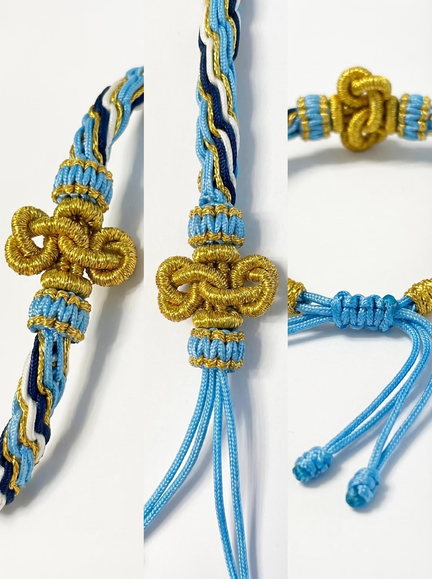 ORIENTAL VIBE "Water Element · Agile Flow" Lion Dance Series - Handwoven Samsara Bracelet