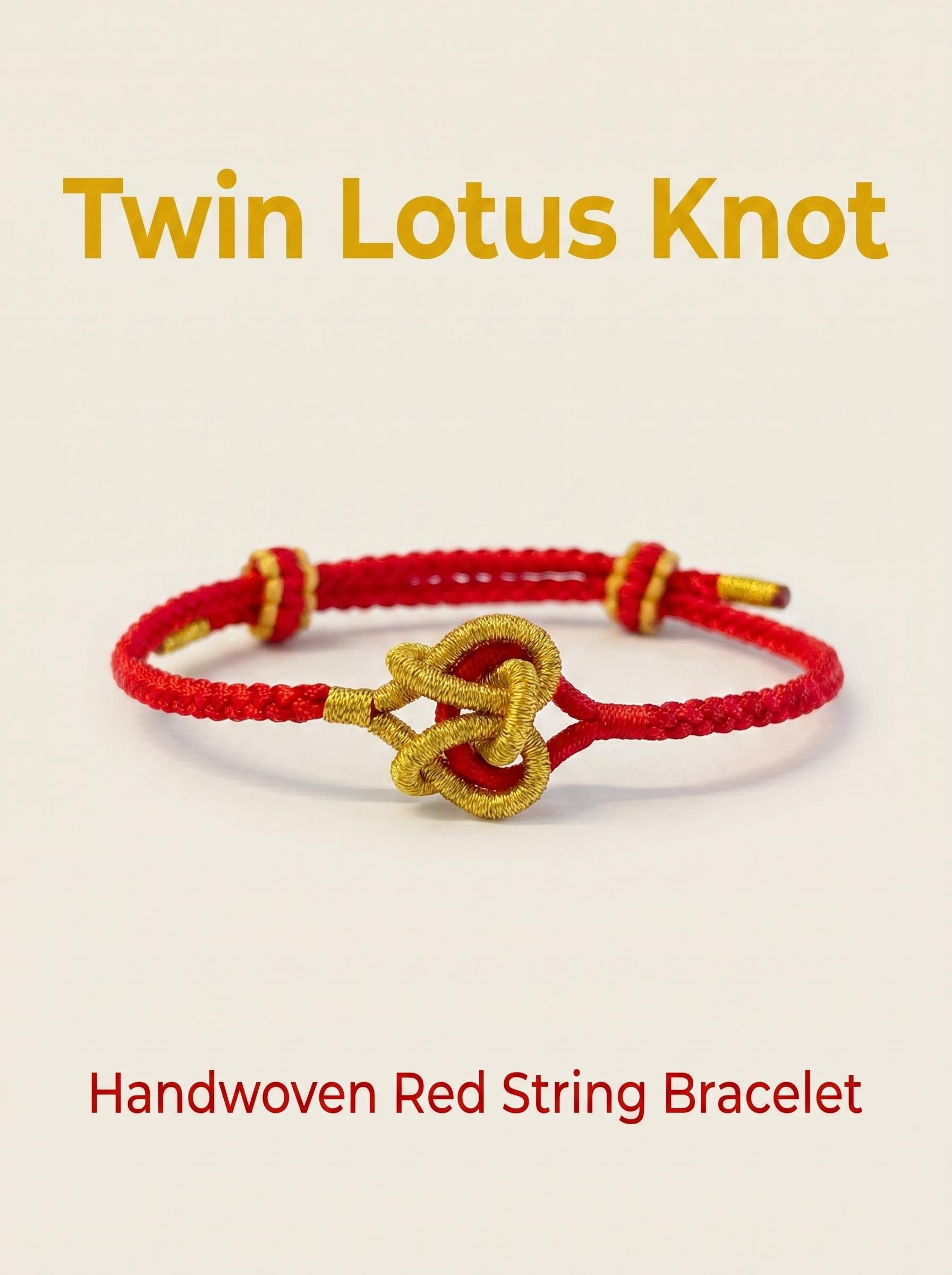 ORIENTAL VIBE: Hand-Woven "Joined-Heart" (Tong Xin) Red Cord Bracelet | Symbolizing Eternal Love