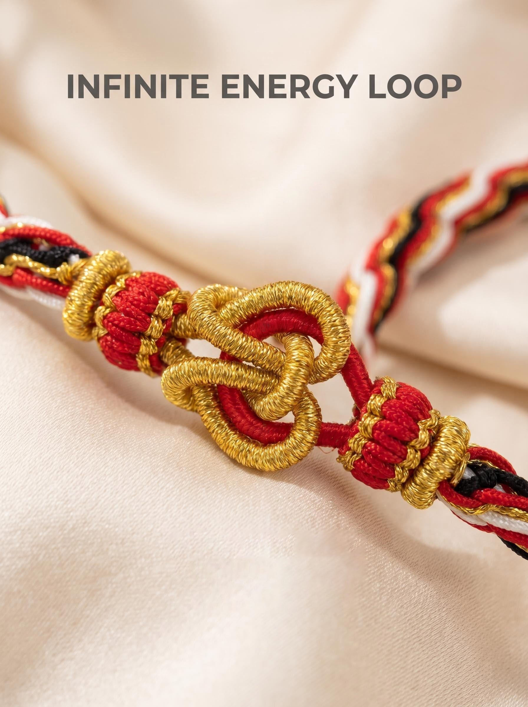 ORIENTAL VIBE "Fire Element · Infinite Awakening" Lion Dance Series - Handwoven Samsara Bracelet