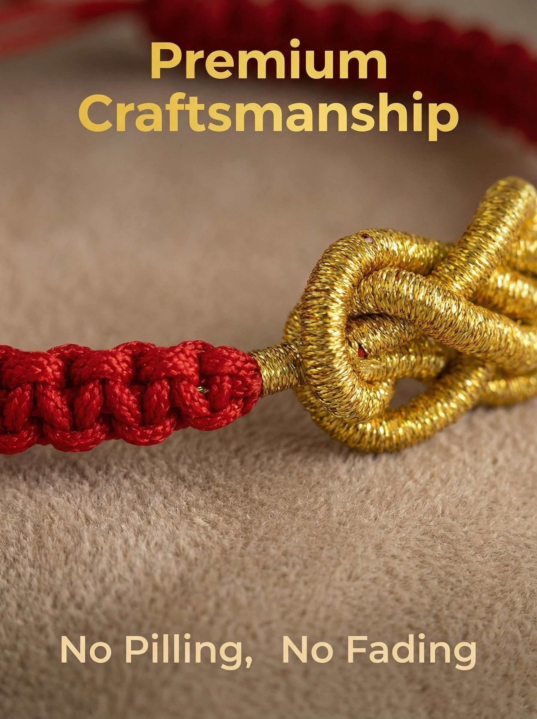 ORIENTAL VIBE: Hand-Crafted Ping An Knot Red Bracelet | Blessings of Peace & Protection