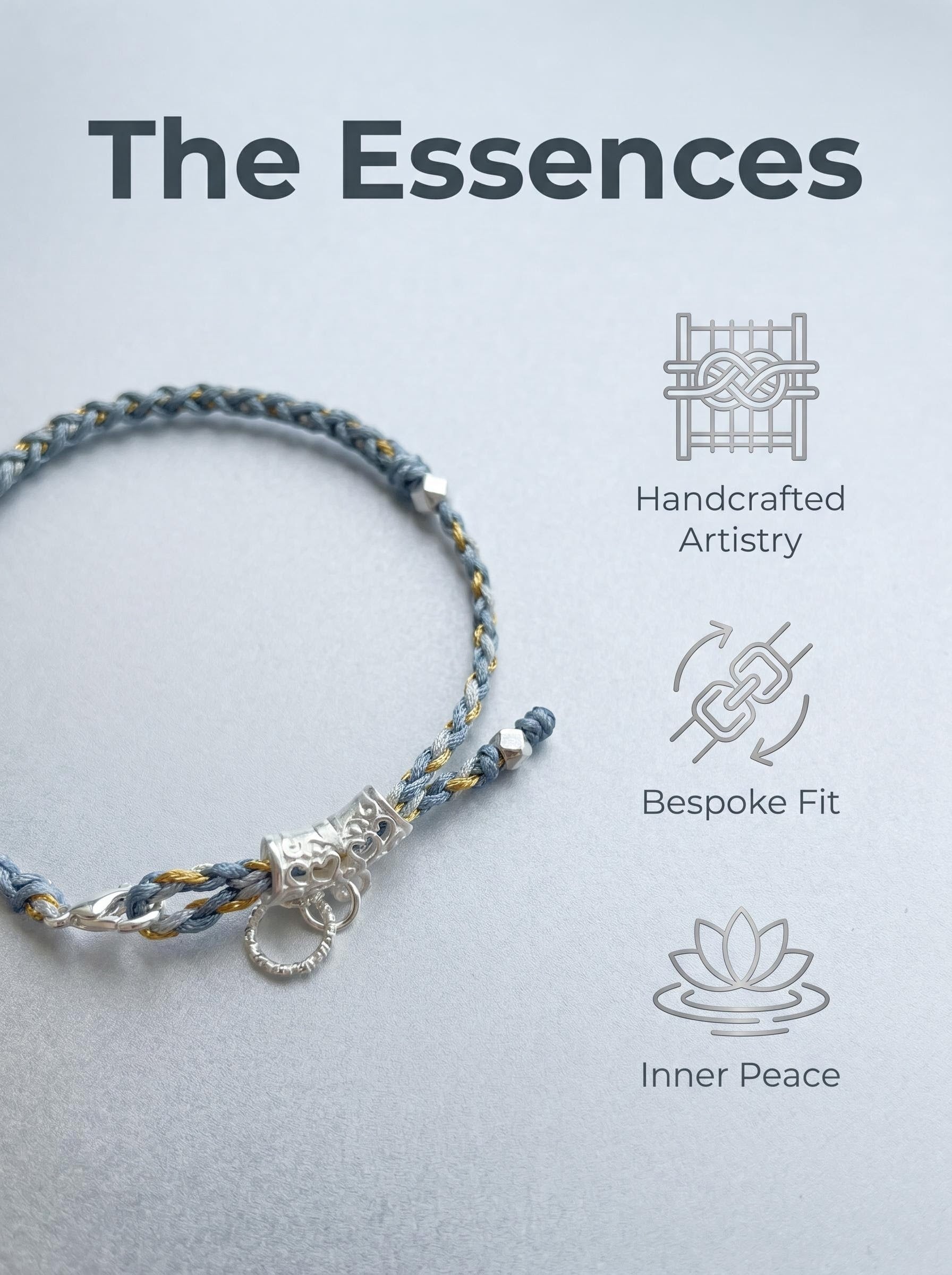 ORIENTAL VIBE | "Beginning of Winter" Hand-Woven Dragon Scale Bracelet, Featuring Filigree Silver Lucky Cloud Tube, Convertible
