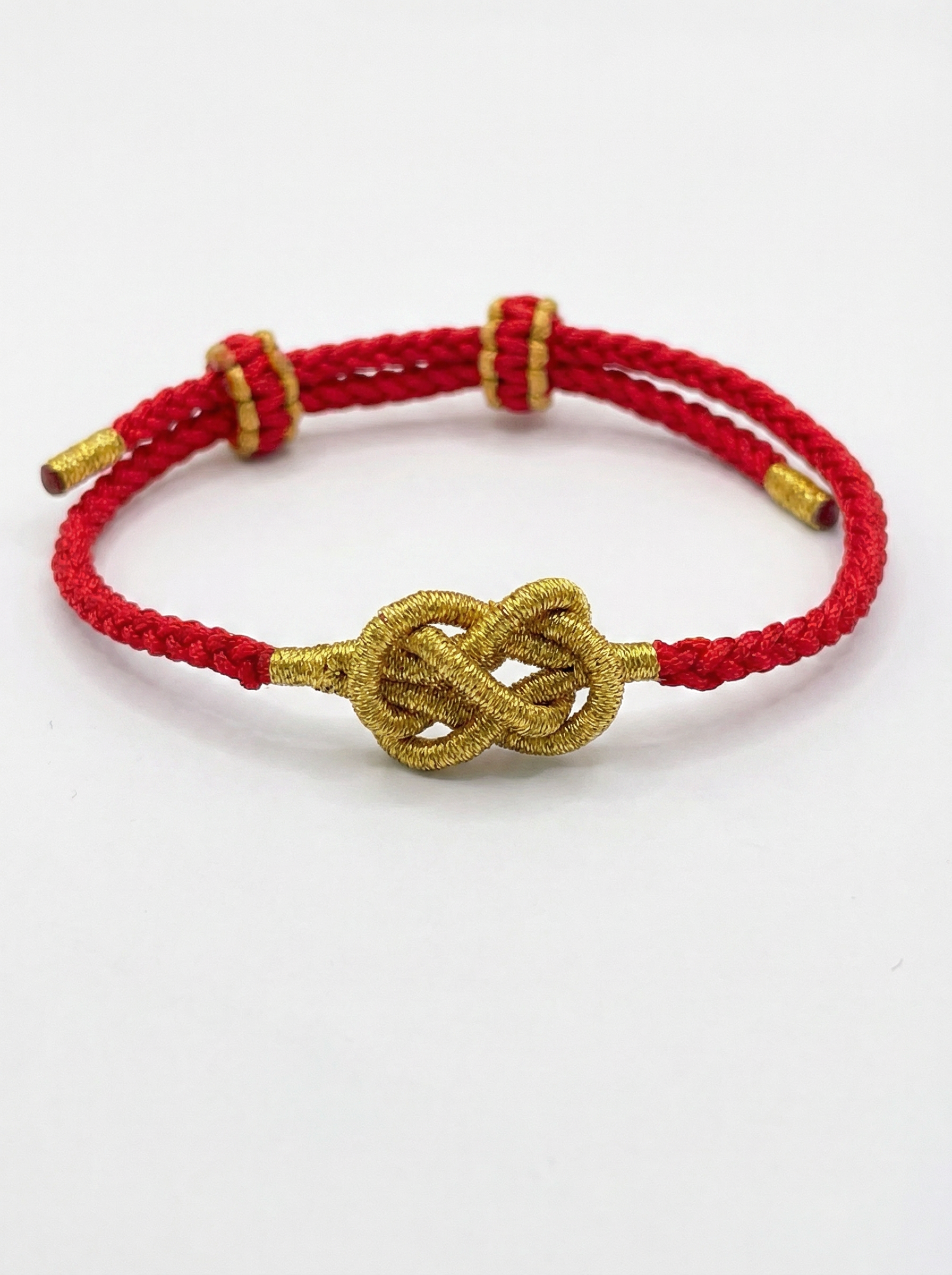 ORIENTAL VIBE Handcrafted "Ping An" Knot Bracelet - Eternal Peace & Wellness, Women's Red String Jewelry