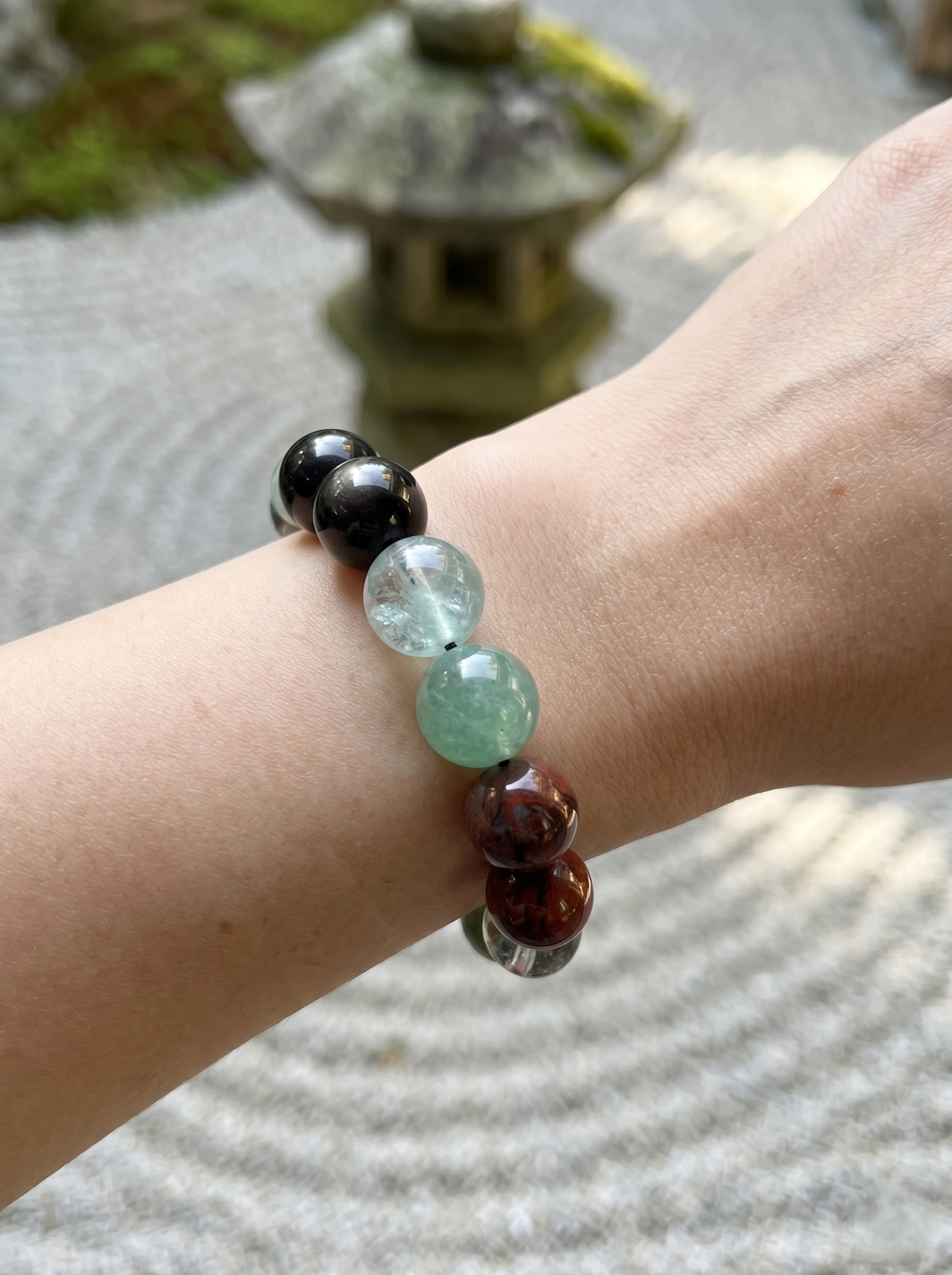 ORIENTAL VIBE | Scorpio Crystal Energy Bracelet – Handcrafted Braided Rope with Multi-Crystal Power for Strength & Mystic Protection