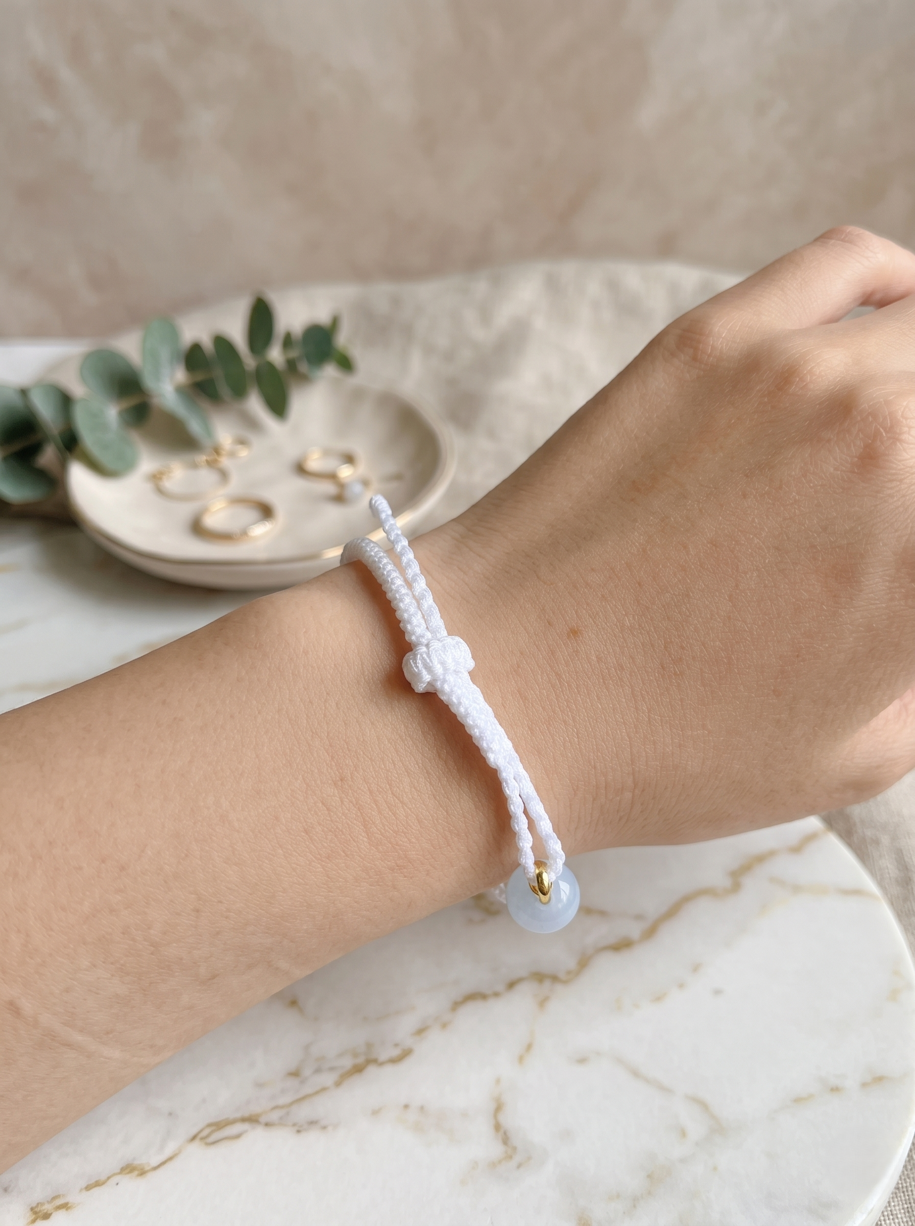 ORIENTAL VIBE Virgo Zodiac Crystal Energy Bracelet - Hand-Woven Citrine & Clear Quartz Bracelet for Clarity & Protection