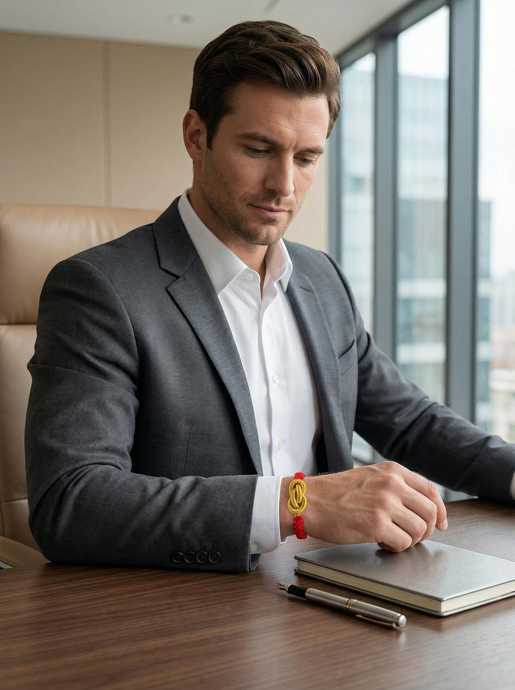 ORIENTAL VIBE: "Yuan Bao" Wealth & Prosperity Hand-Woven Red Bracelet