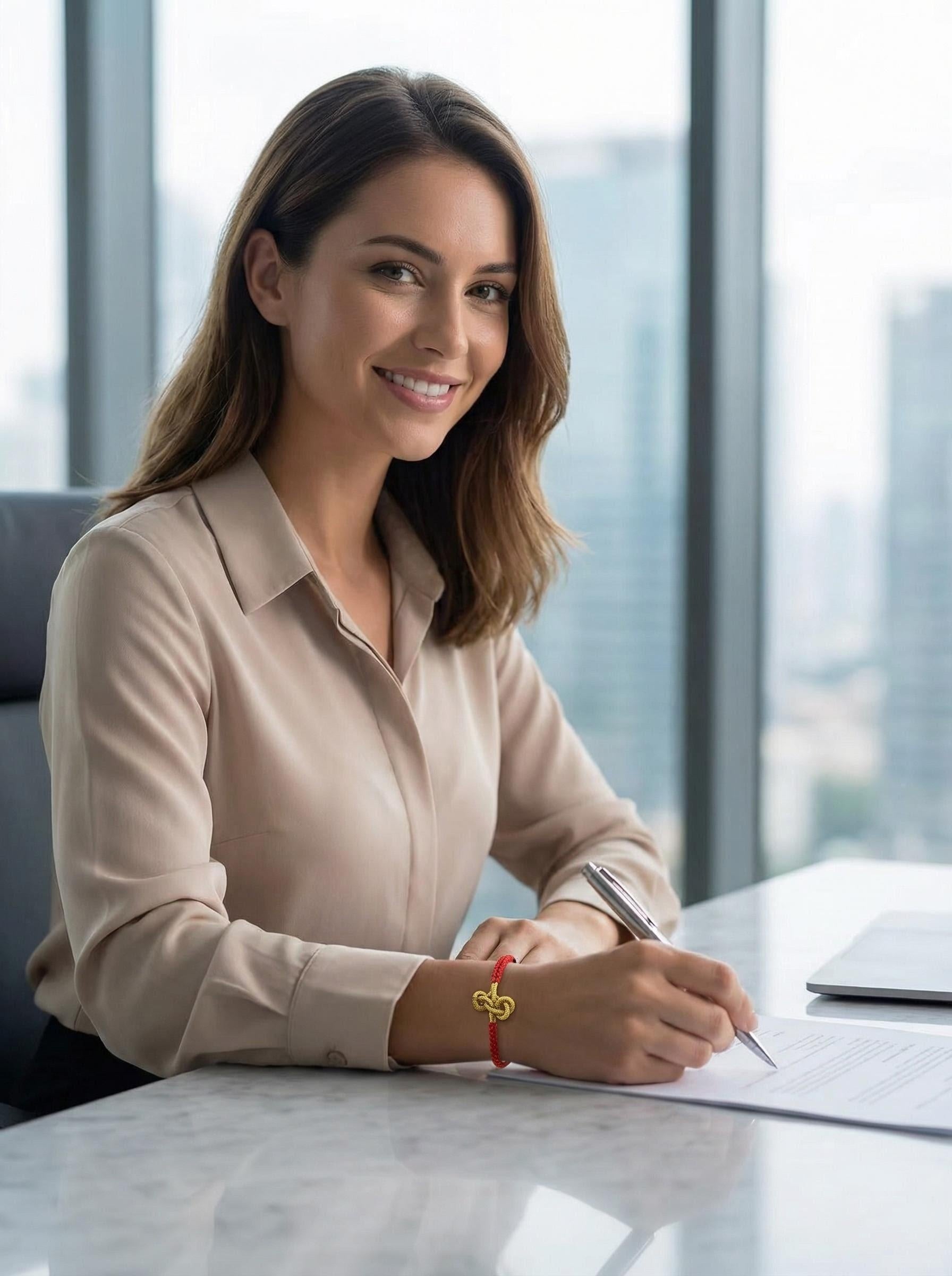ORIENTAL VIBE: "Wen Chang" Academic & Career Success Red Cord Bracelet