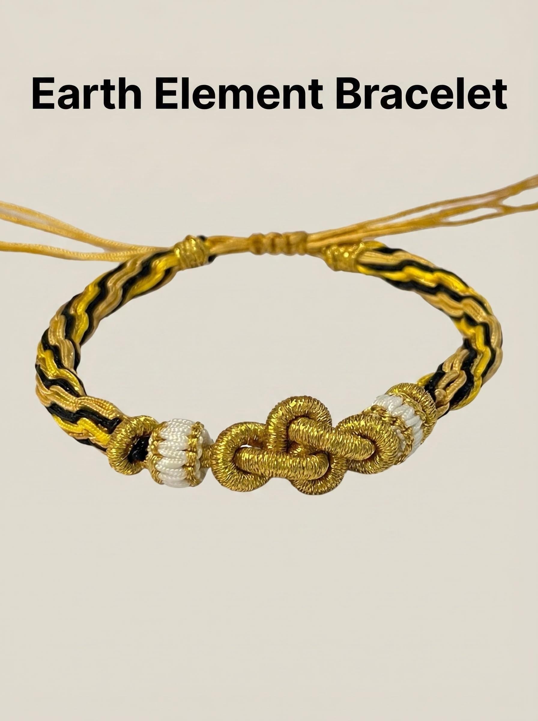 ORIENTAL VIBE "Earth Element · Inner Virtue" Handcrafted Lion Dance Samsara Bracelet