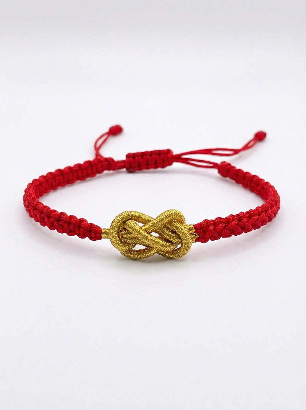 ORIENTAL VIBE: Hand-Crafted Ping An Knot Red Bracelet | Blessings of Peace & Protection