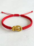 ORIENTAL VIBE: "Yuan Bao" Wealth & Prosperity Hand-Woven Red Bracelet