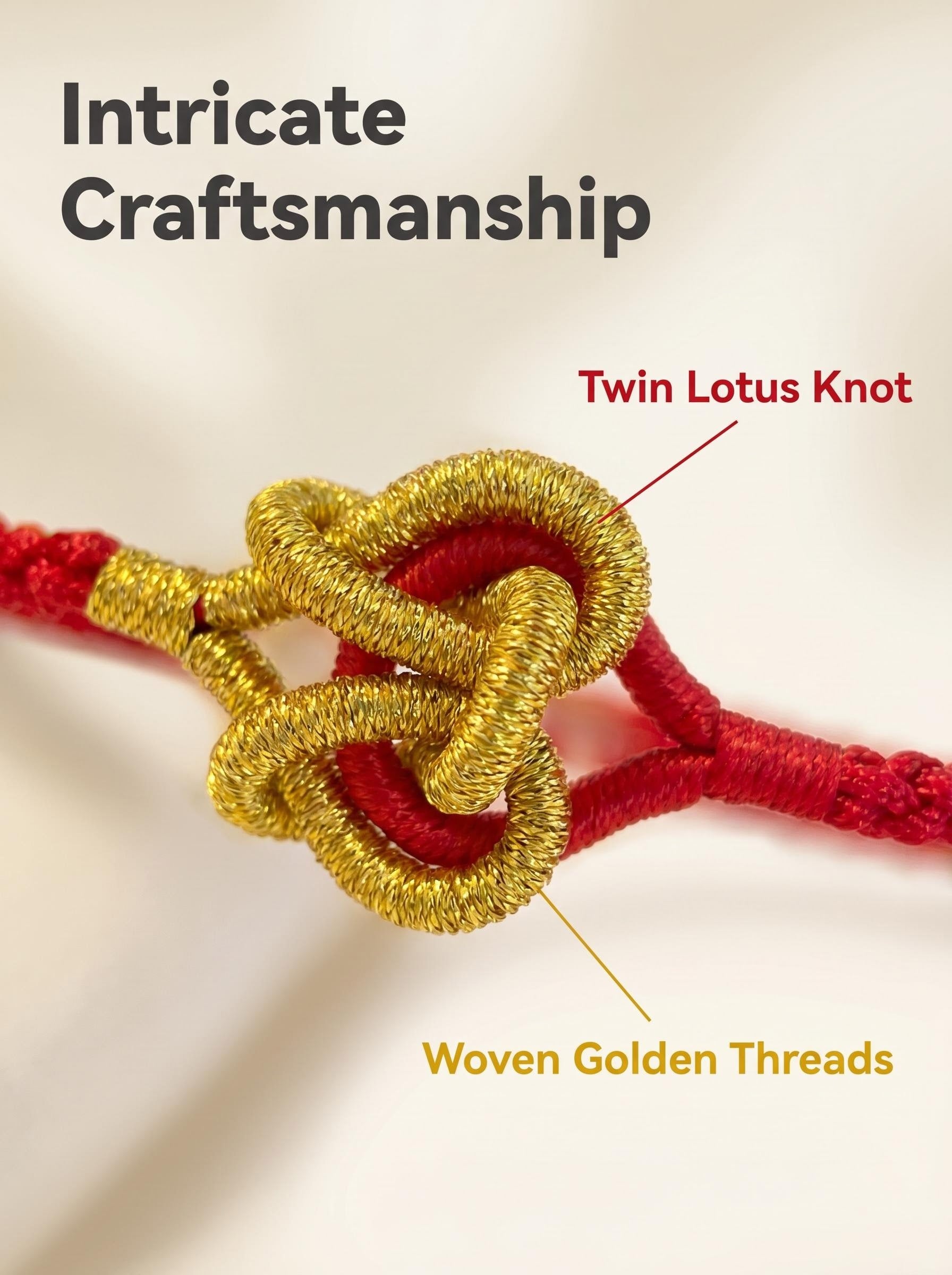 ORIENTAL VIBE: Hand-Woven "Joined-Heart" (Tong Xin) Red Cord Bracelet | Symbolizing Eternal Love