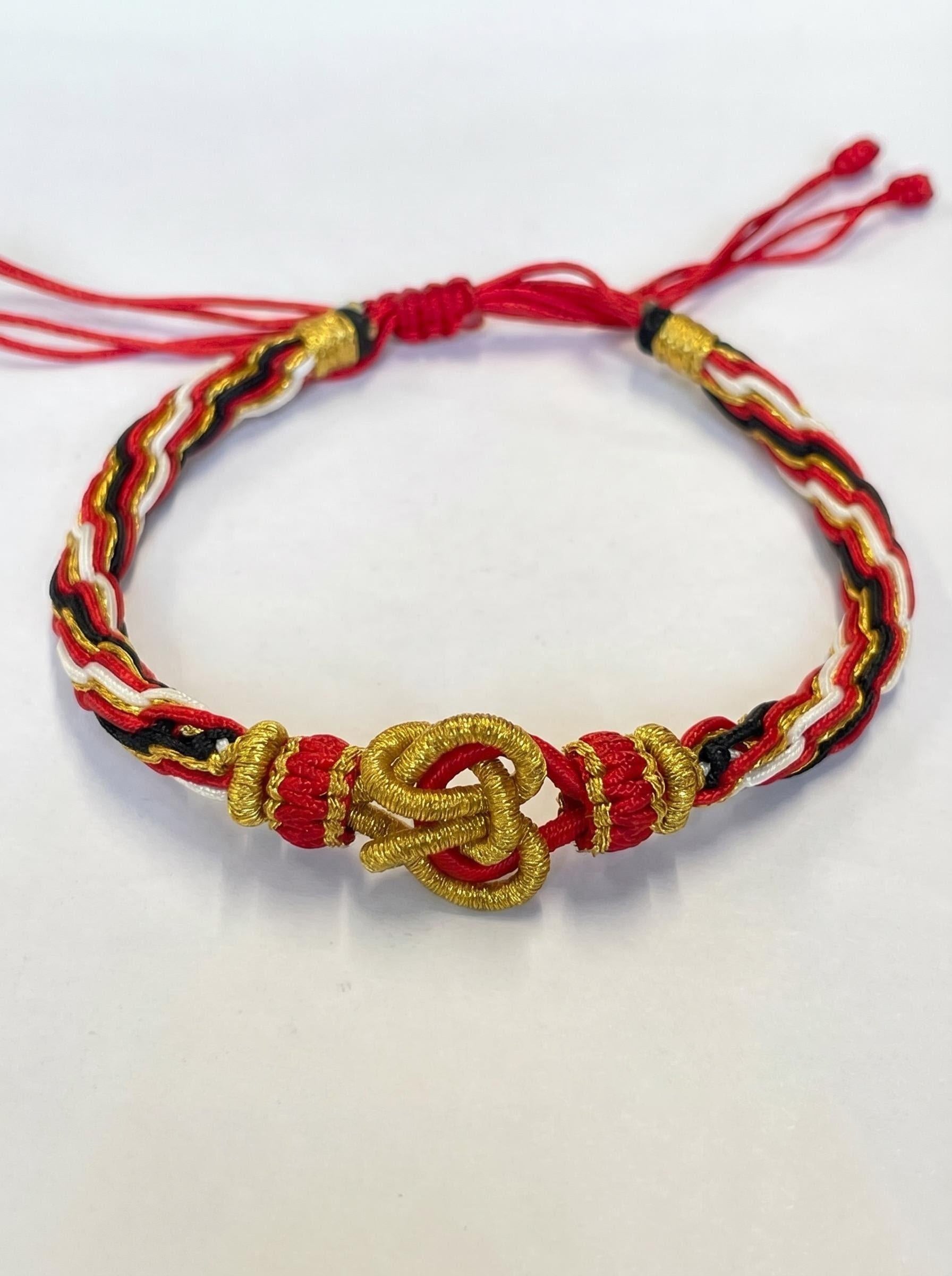ORIENTAL VIBE "Fire Element · Infinite Awakening" Lion Dance Series - Handwoven Samsara Bracelet