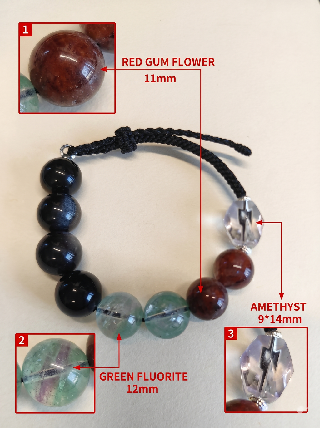 ORIENTAL VIBE | Scorpio Crystal Energy Bracelet – Handcrafted Braided Rope with Multi-Crystal Power for Strength & Mystic Protection