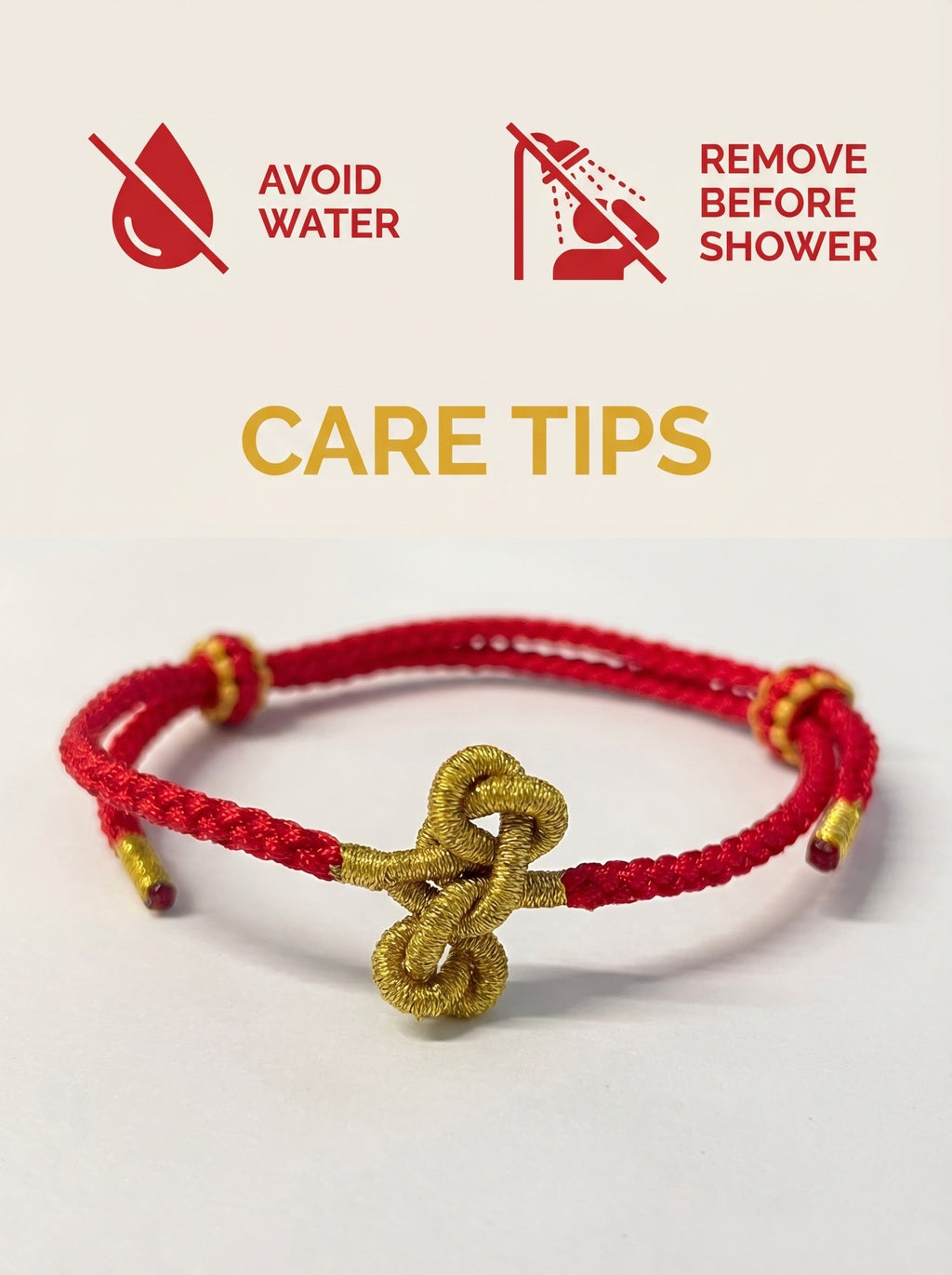ORIENTAL VIBE: "Wen Chang" Academic & Career Success Red Cord Bracelet