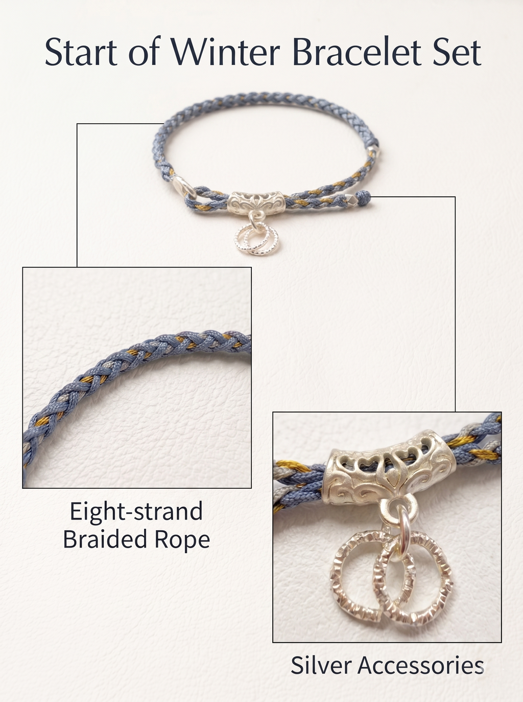 ORIENTAL VIBE | "Beginning of Winter" Hand-Woven Dragon Scale Bracelet, Featuring Filigree Silver Lucky Cloud Tube, Convertible