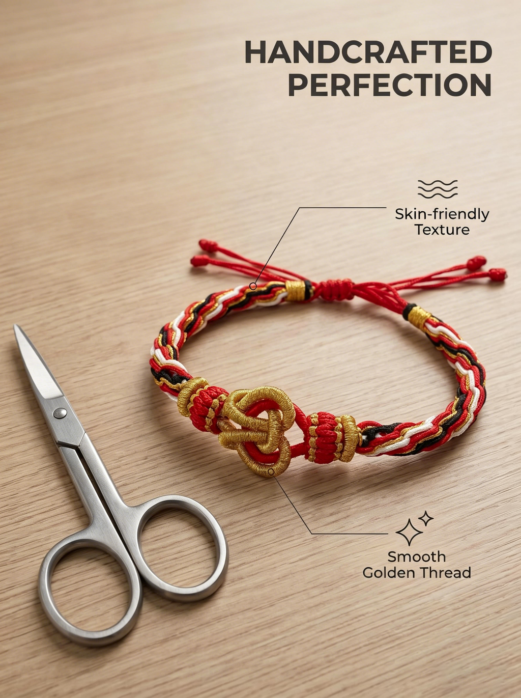 ORIENTAL VIBE "Fire Element · Infinite Awakening" Lion Dance Series - Handwoven Samsara Bracelet