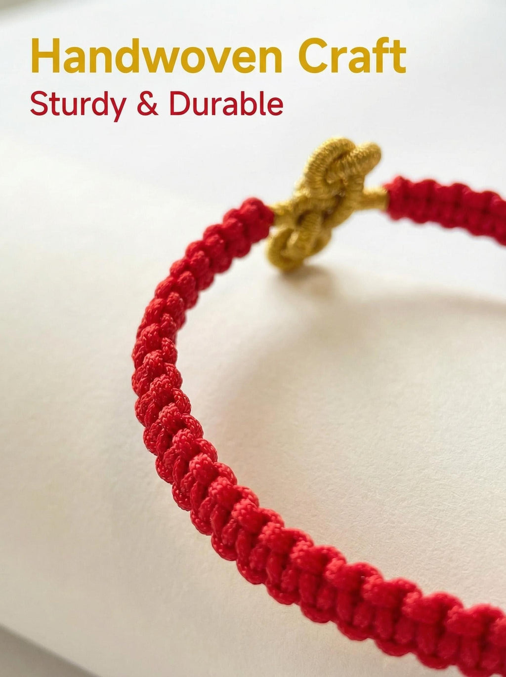 ORIENTAL VIBE: "Wen Chang" Academic & Career Success Red Cord Bracelet