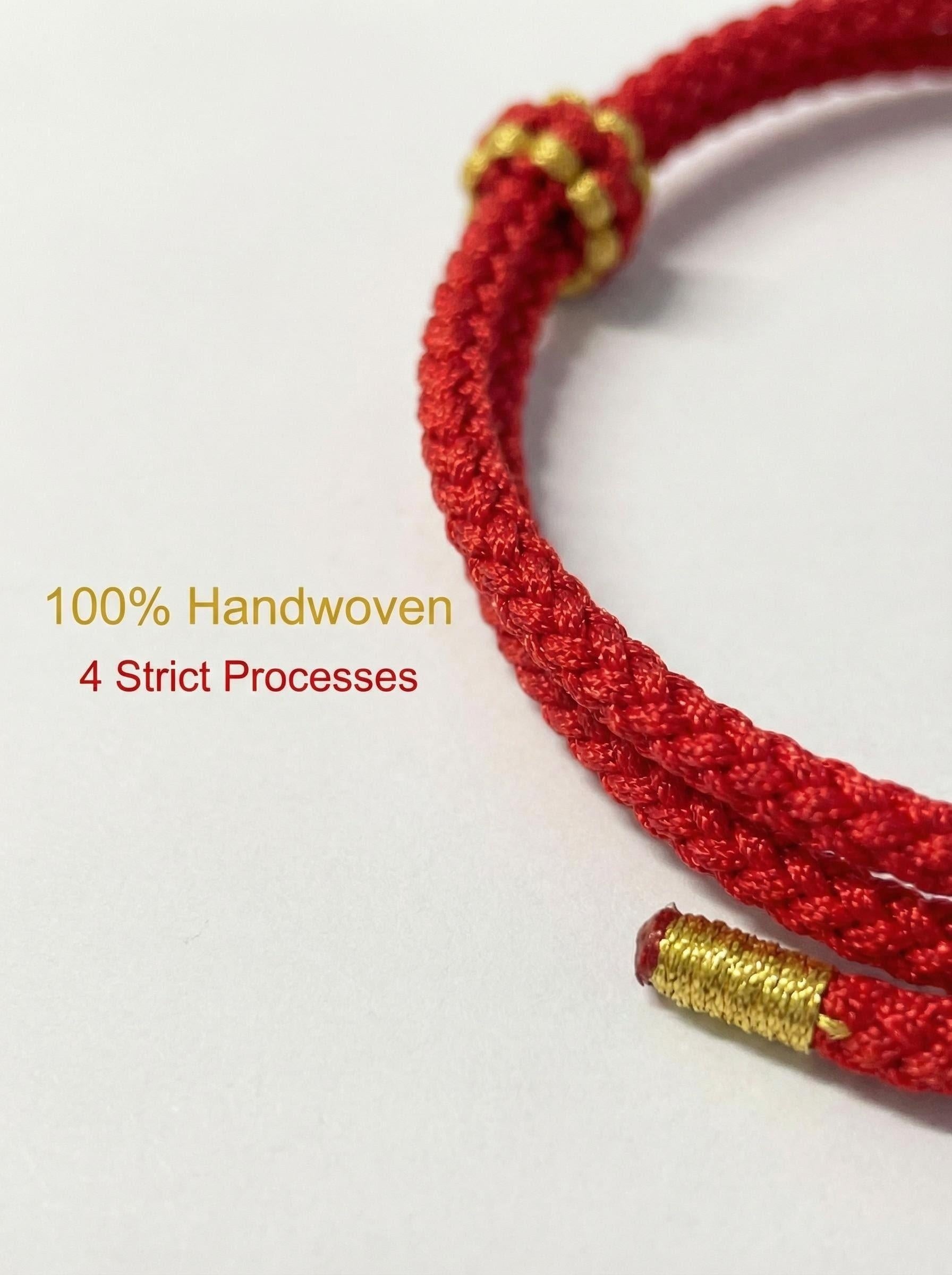 ORIENTAL VIBE: "Wen Chang" Academic & Career Success Red Cord Bracelet