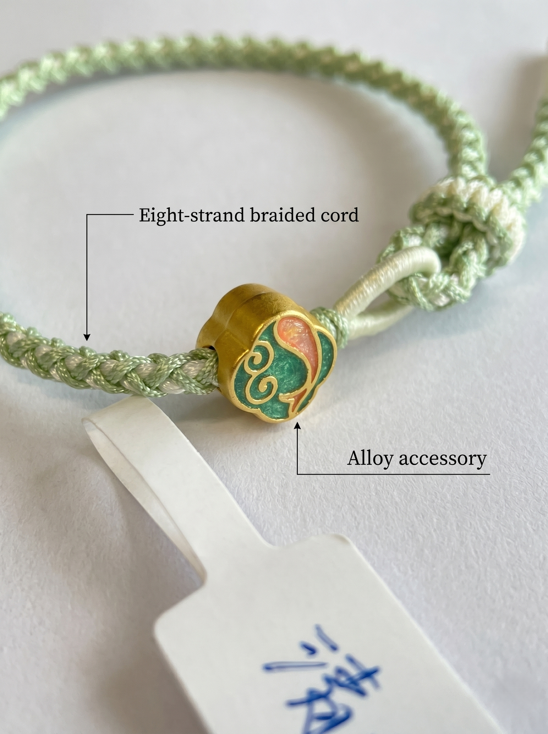 ORIENTAL VIBE | Pure Brightness "Serene Spring" Hand-Woven Dragon Scale Bracelet with Single-Loop Clasp Ends, Adjustable