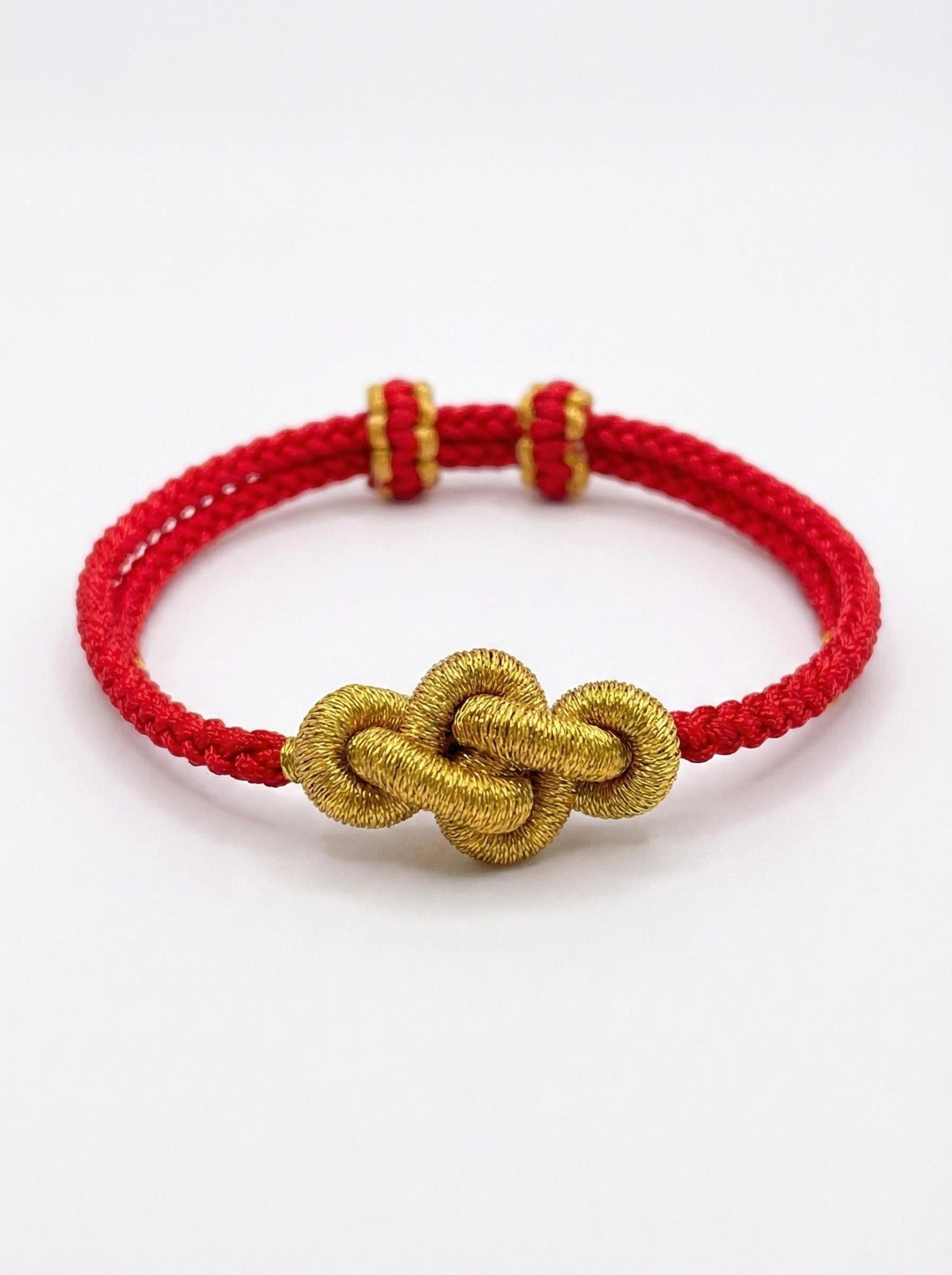 ORIENTAL VIBE: Hand-Woven "Ruyi" (Wish-Fulfillment) Red Cord Bracelet | Everything Goes Your Way