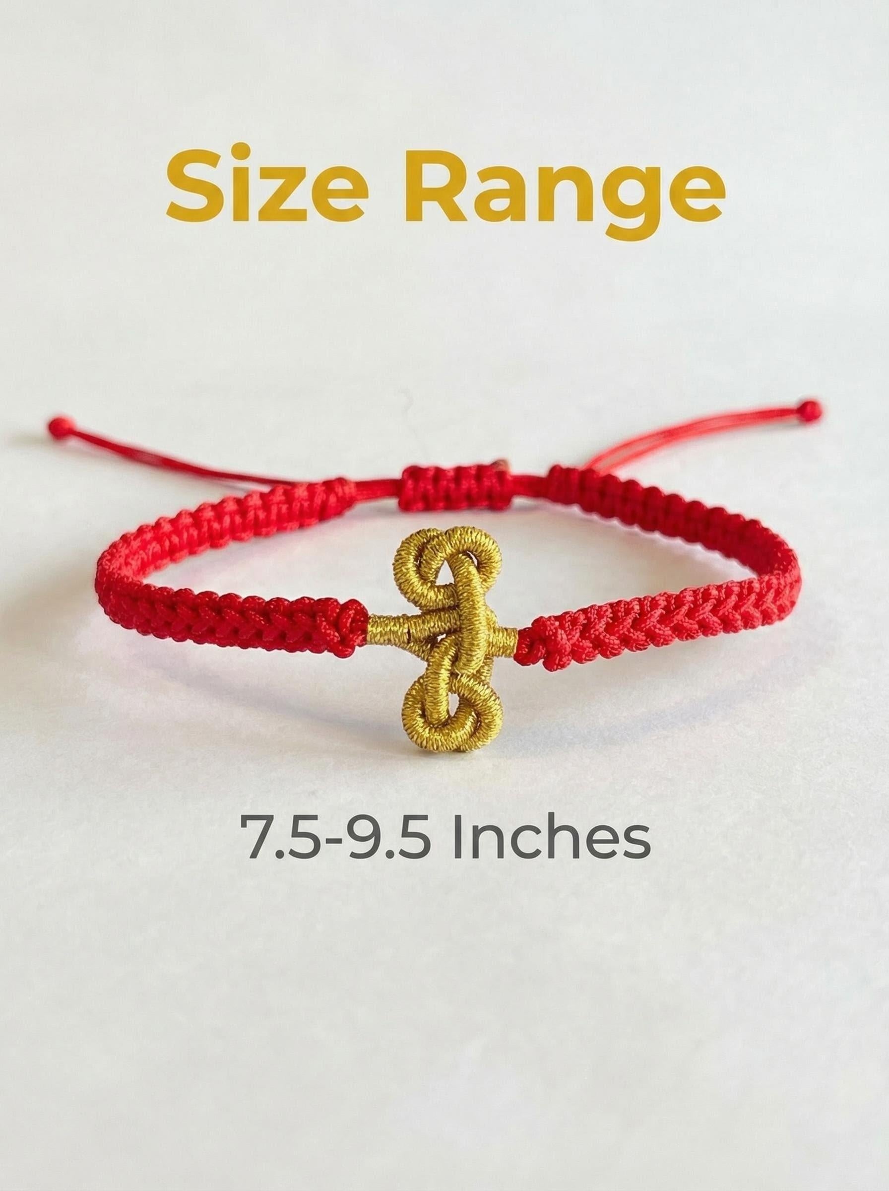 ORIENTAL VIBE: "Wen Chang" Academic & Career Success Red Cord Bracelet