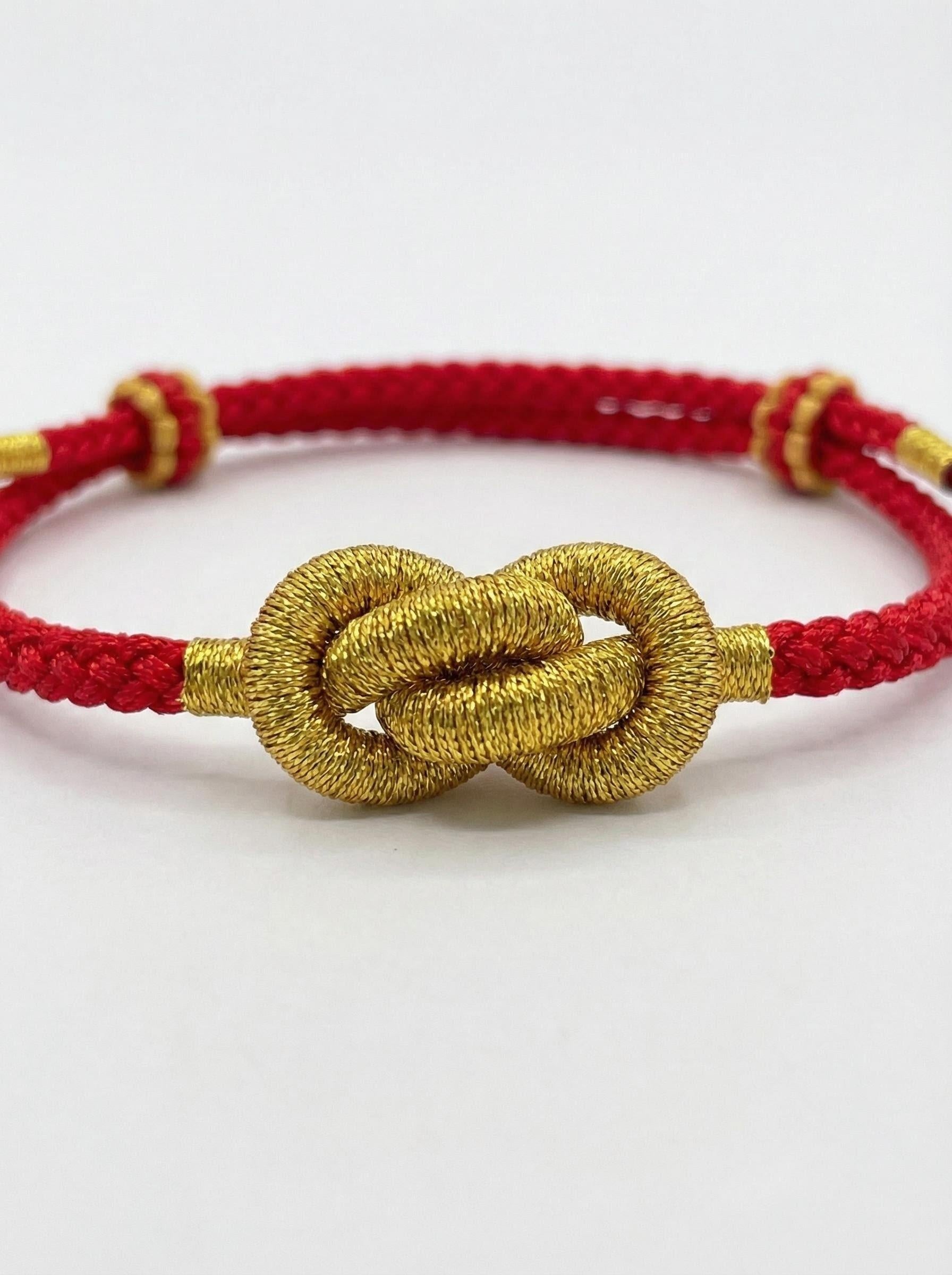 ORIENTAL VIBE: "Yuan Bao" Wealth & Prosperity Hand-Woven Red Bracelet