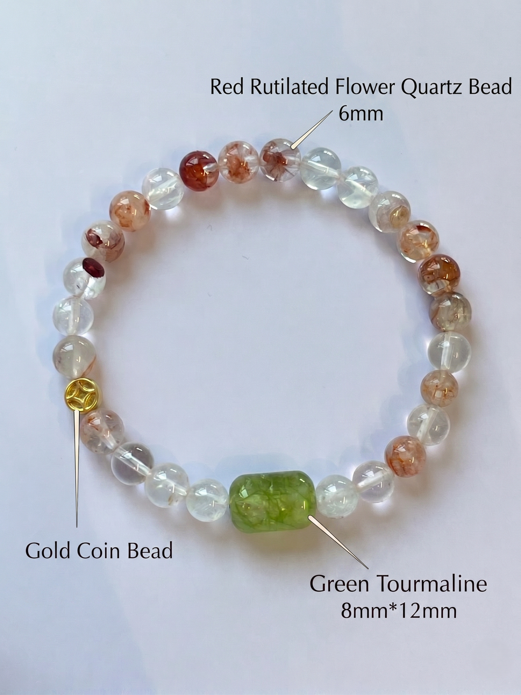 ORIENTAL VIBE | Awakening of Insects "The Spring of Awakening" Hand-Woven Dragon Scale Bracelet with Copper Coin & Clover Charms, Adjustable