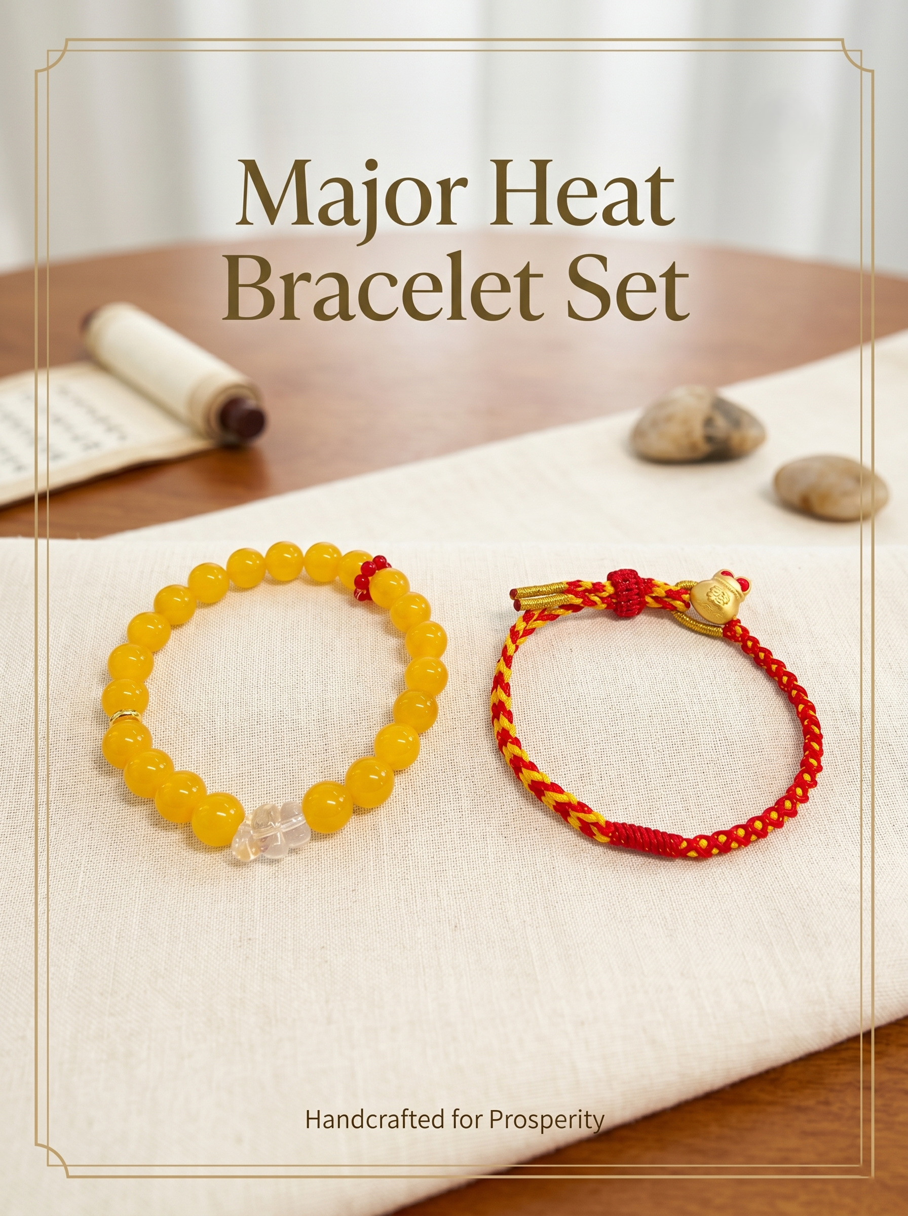 ORIENTAL VIBE | Great Heat Minimalist Gold Lucky Fortune Bag Handcrafted Dragon Scale Bracelet, Adjustable