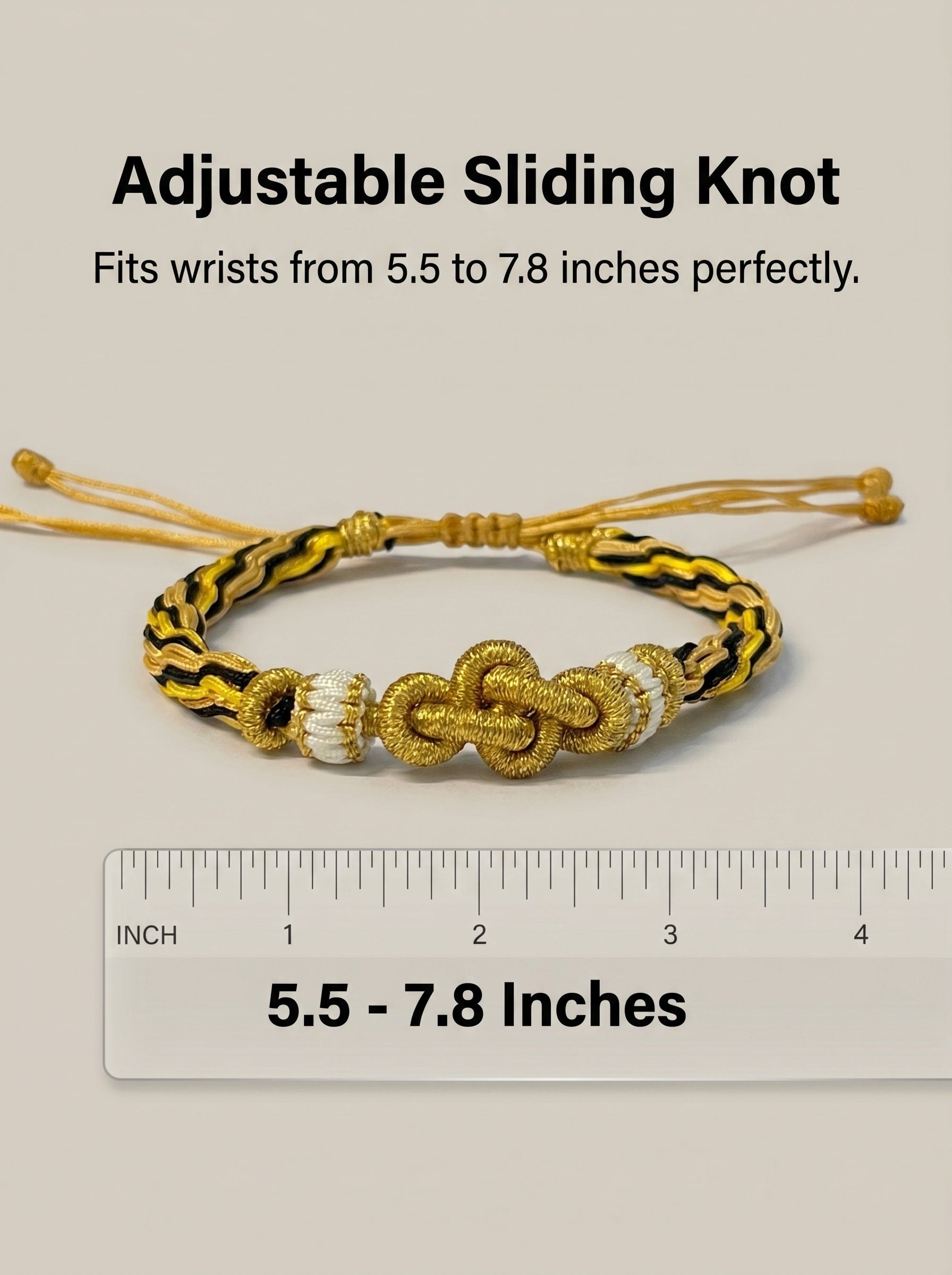ORIENTAL VIBE "Earth Element · Inner Virtue" Handcrafted Lion Dance Samsara Bracelet