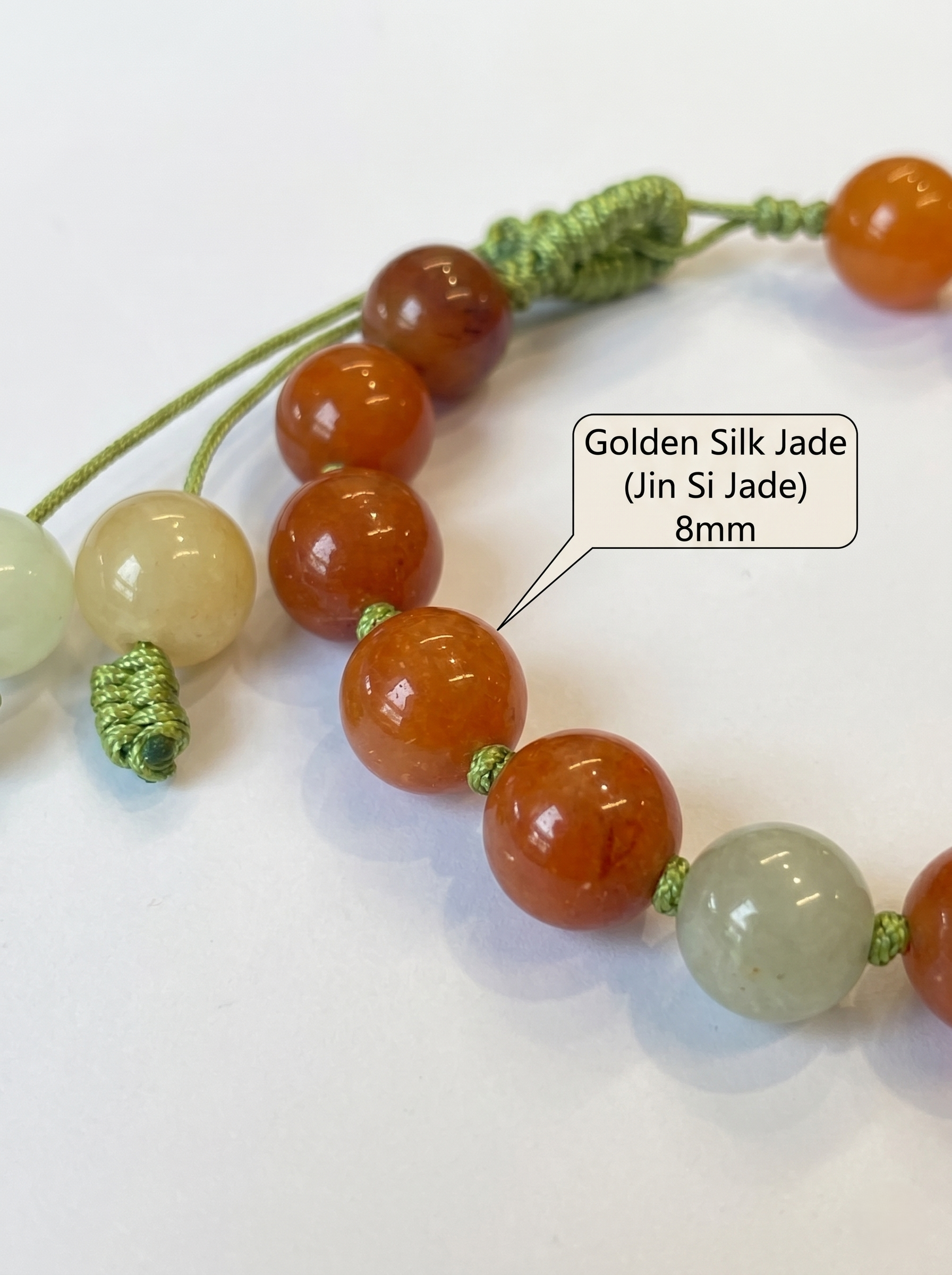 ORIENTAL VIBE | "Summer Solstice" Hand-Woven Dragon Scale Bracelet, Featuring Guochao Mahjong "Chung" Element, Lustrous Vermilion Beads & Gold Wire Wrapping, Adjustable