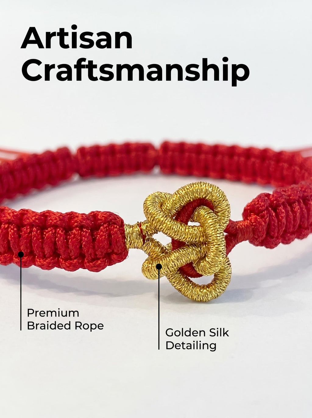 ORIENTAL VIBE: Hand-Woven "Joined-Heart" (Tong Xin) Red Cord Bracelet | Symbolizing Eternal Love