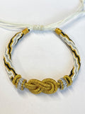 ORIENTAL VIBE "Metal Element · Radiant Radiance" Lion Dance Series - Handwoven Samsara Bracelet
